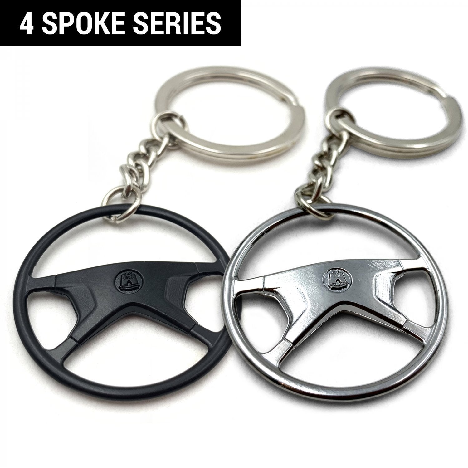 Volkswagen Standard 4 Spoke Steering Wheel Keychains