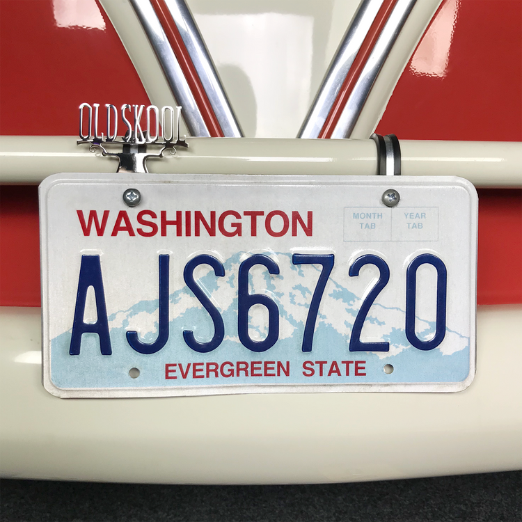 Vintage License Plate Toppper