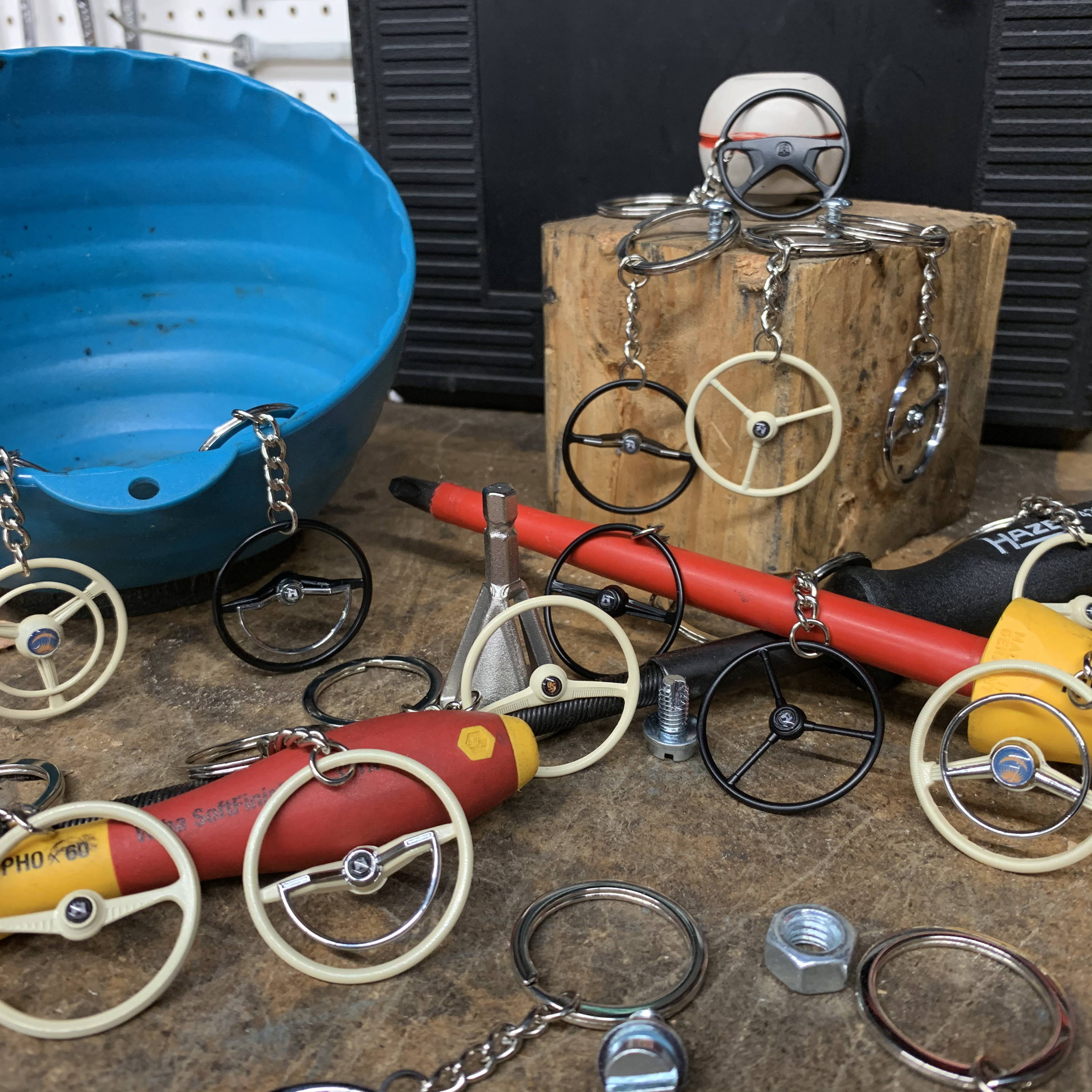 Volkswagen Steering Wheel Keychains