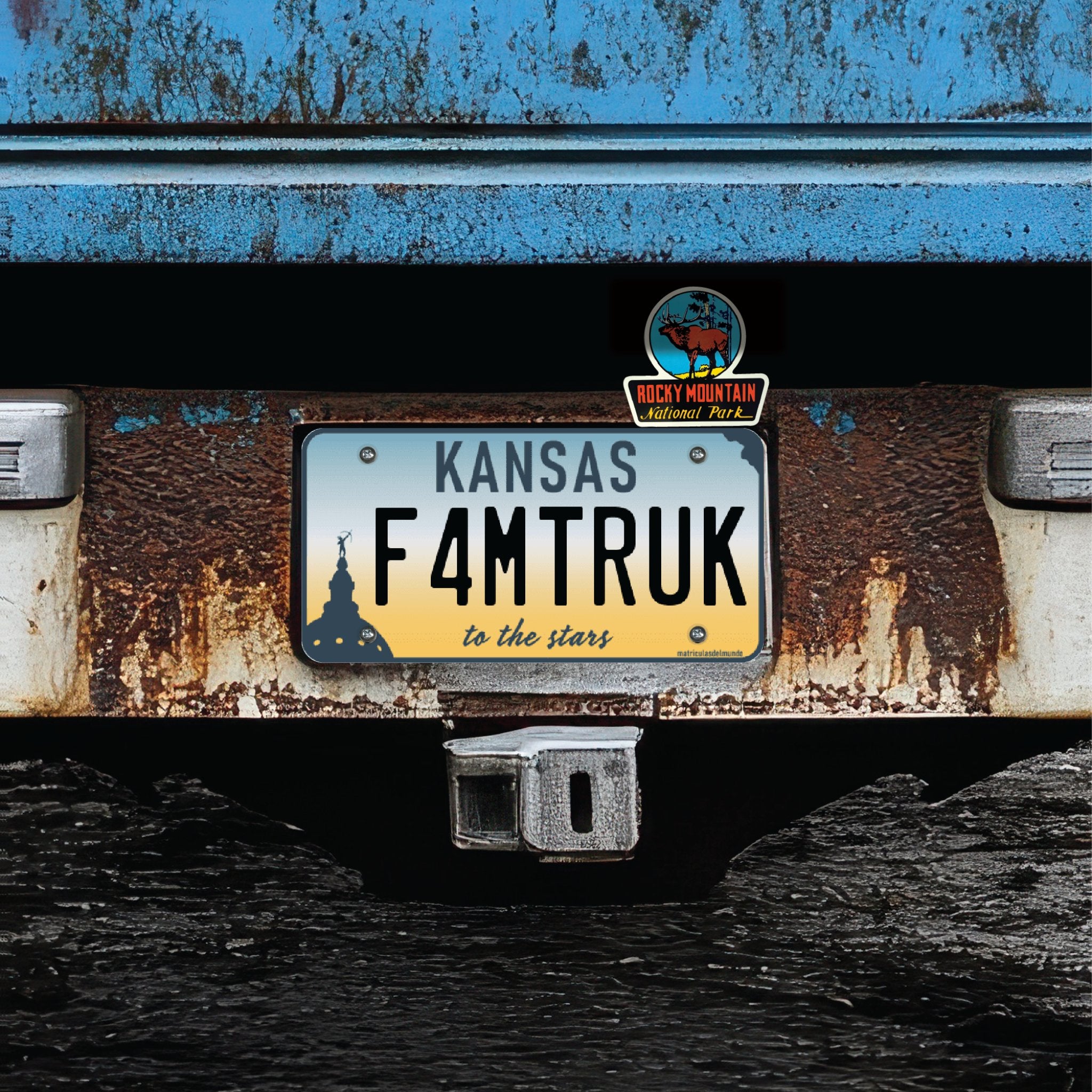 Rocky Mountain National Park License Plate Topper American Parks Car Truck