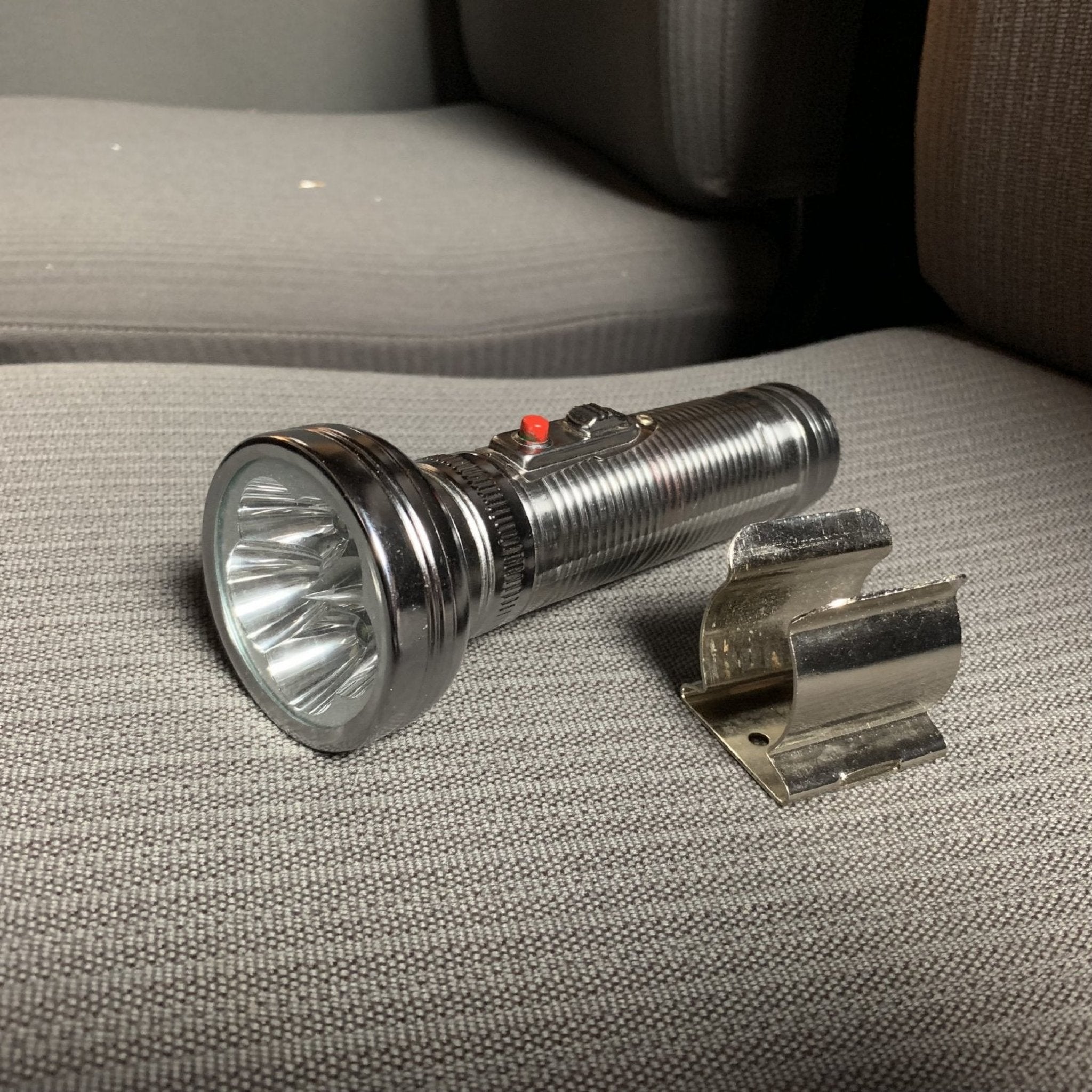 Retro Metal Vintage Flashlight Kit w/ Clip for VW Beetle Bus Ghia Porsche 356
