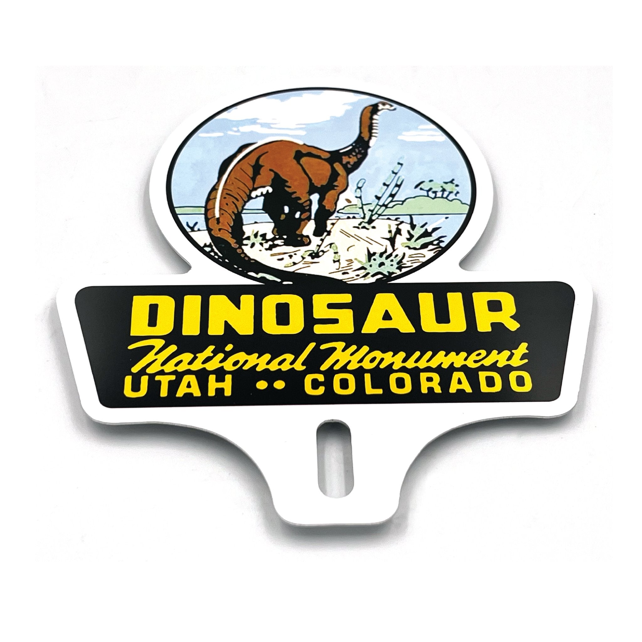 Dinosaur National Park License Plate Topper American Parks Retro Car Truck Cycle