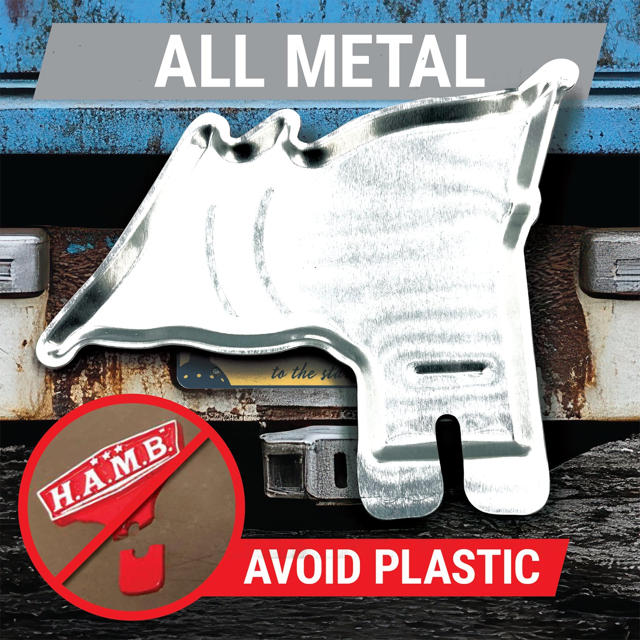 US 48 Star American Flag License Plate Topper Stamped Aluminum Vintage Car Truck