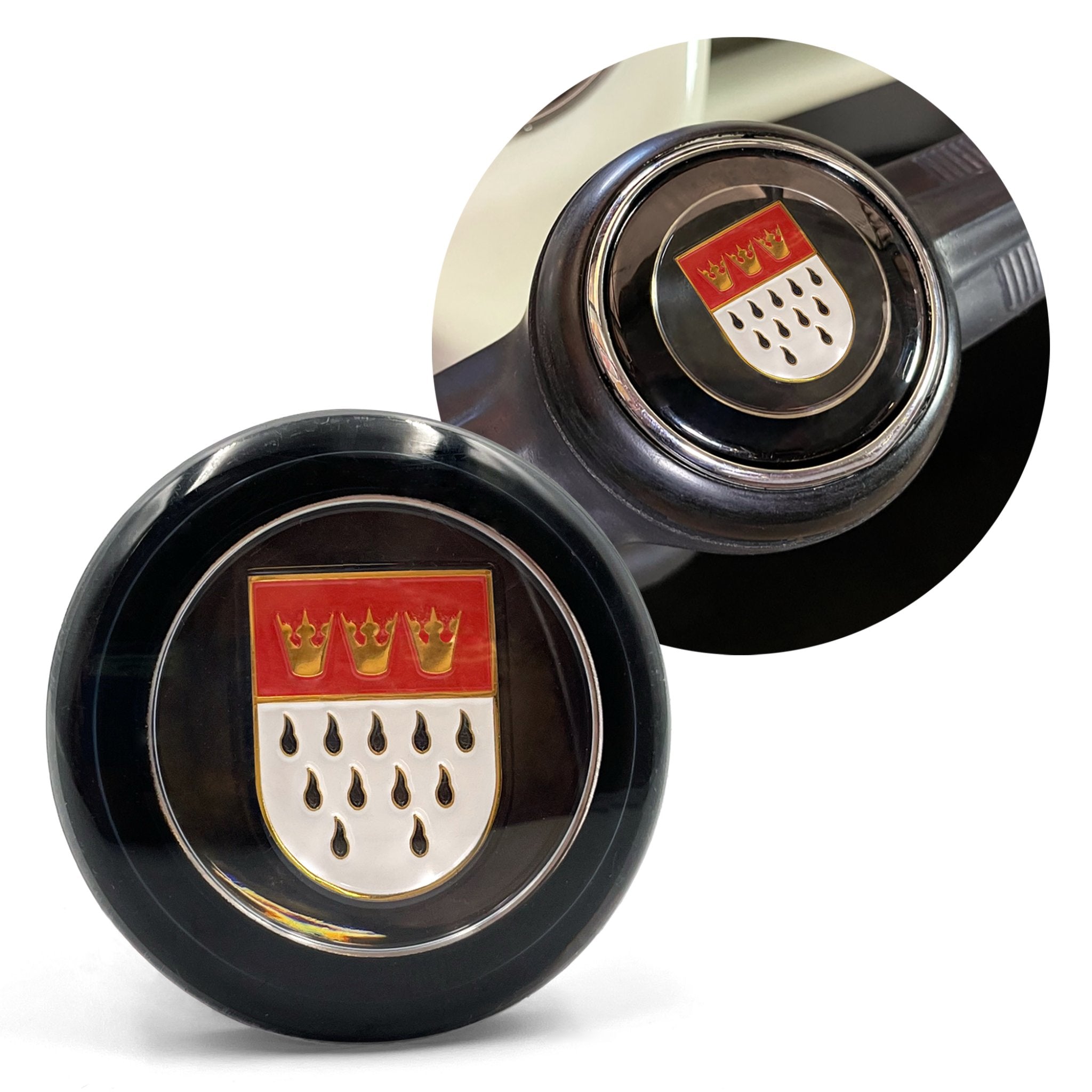 Steering Wheel Cologne Horn Button for VW 56-60 Bug Beetle T1 55-67 Bus T2
