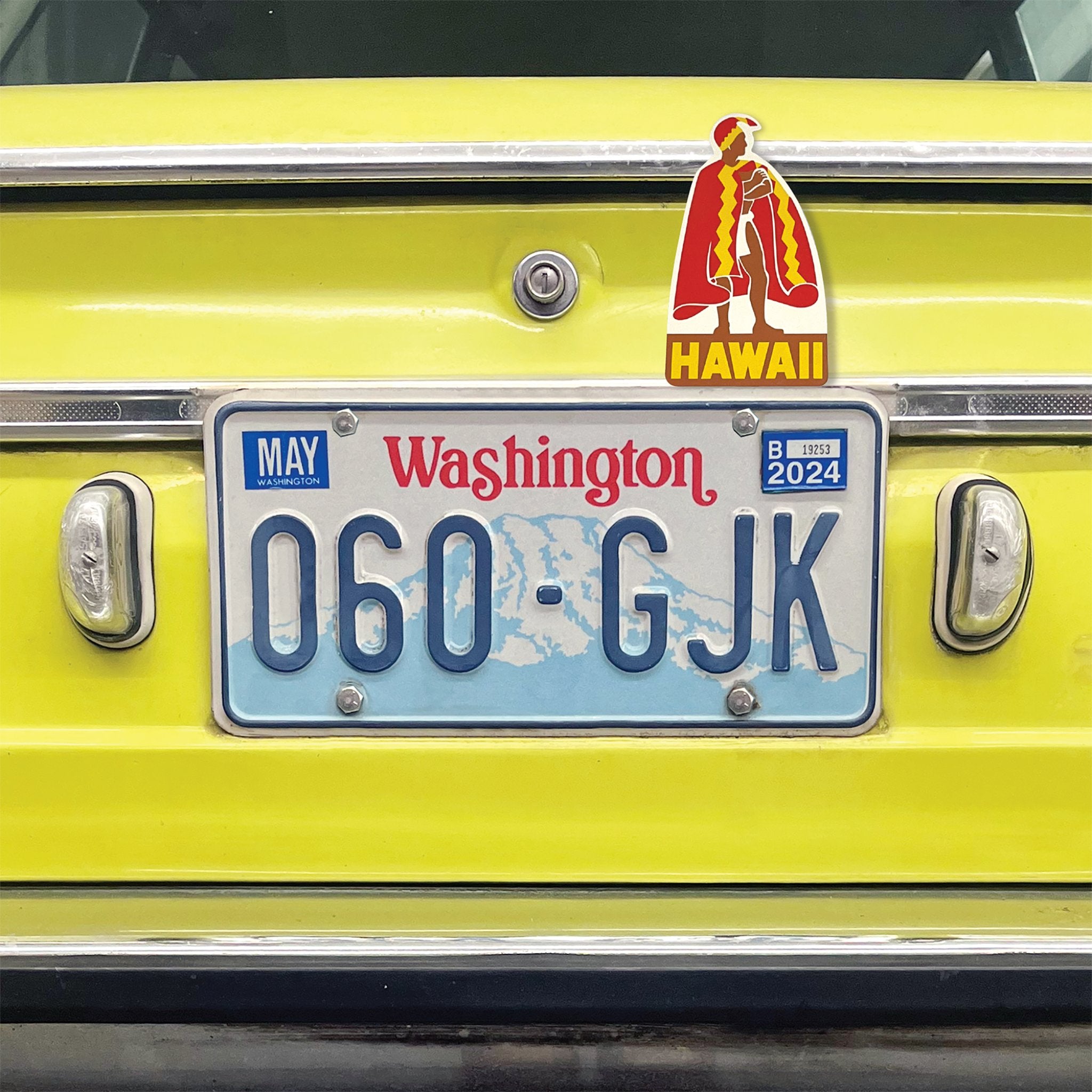 HAWAII License Plate Topper Vintage Style Accessory Car Truck King Kamehameha