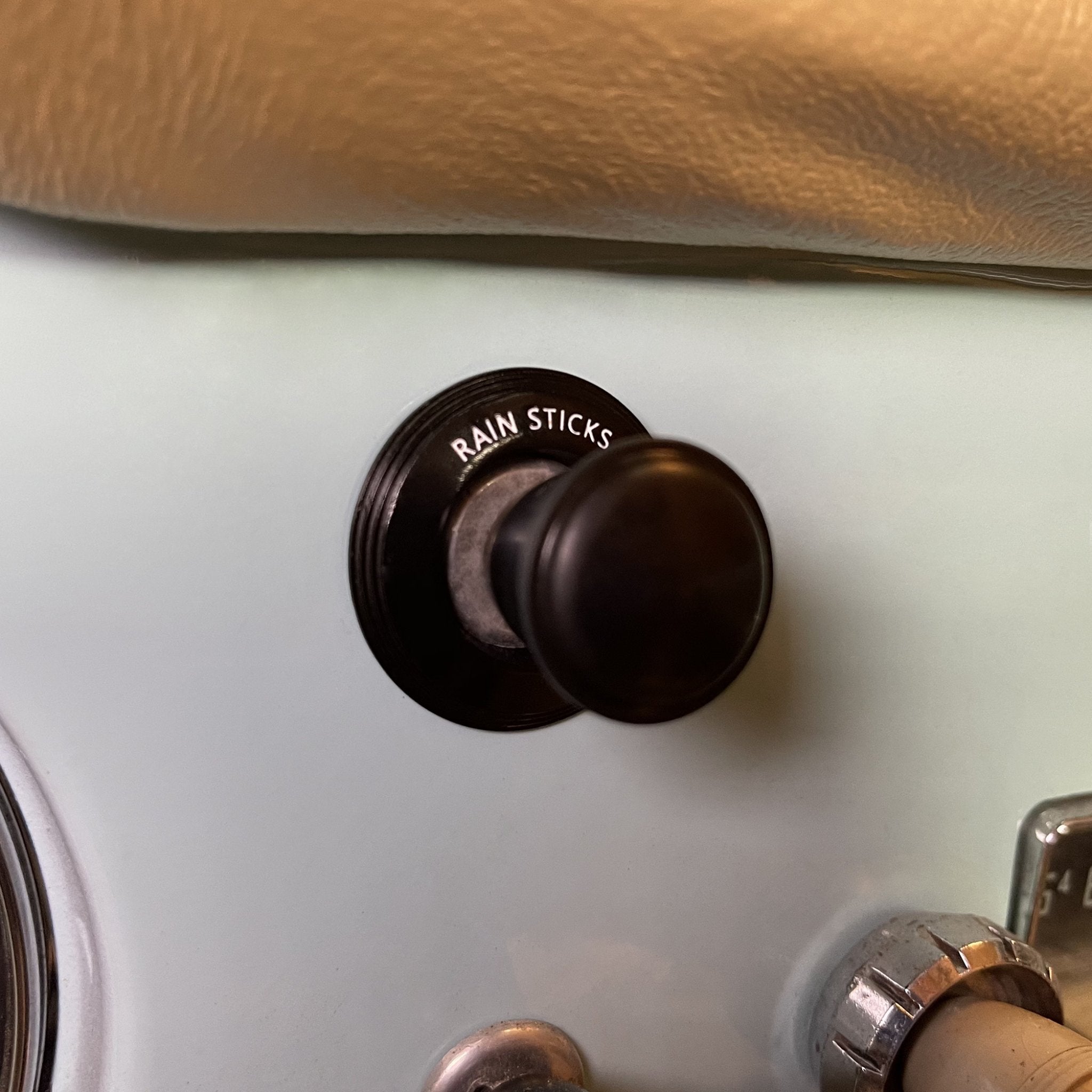 Magnetic Wiper Switch (RAIN STICKS) Trim Ring Cover (Black) For VW Beetle