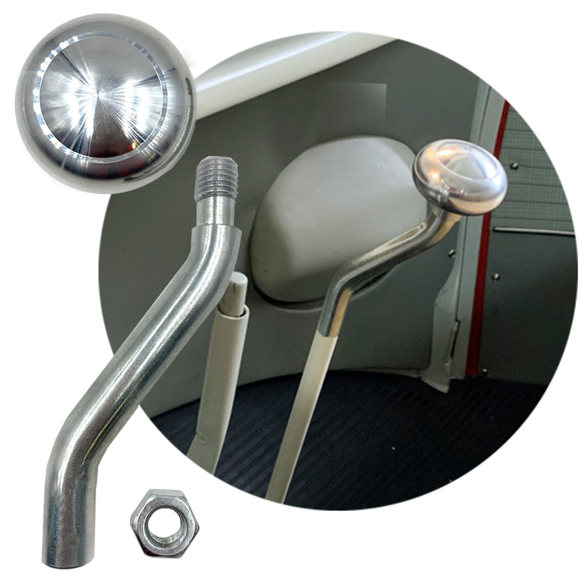VW Shifter Arm Extension with Billet Knob 12mm