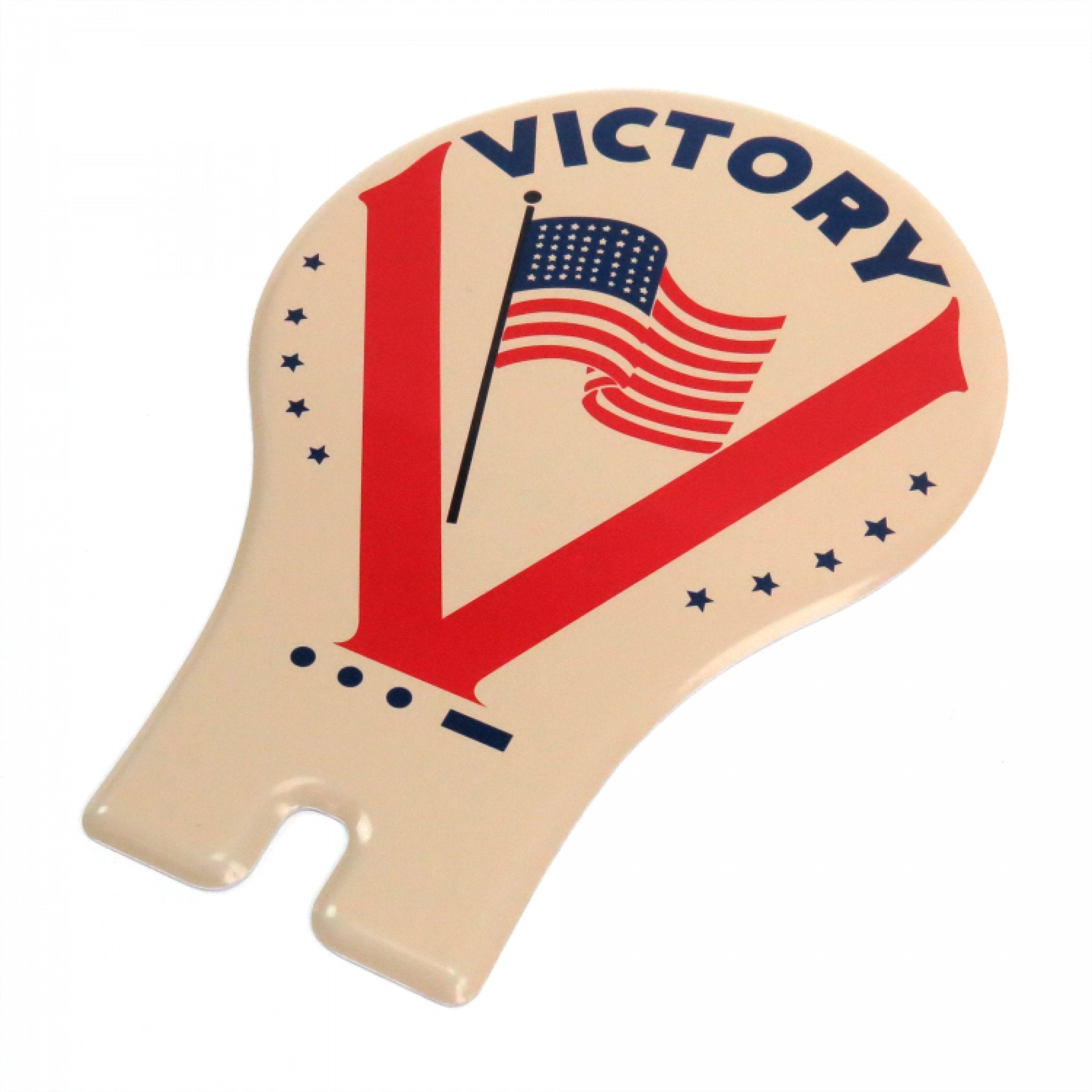 WW2 Victory USA Flag License Plate Topper - WWII