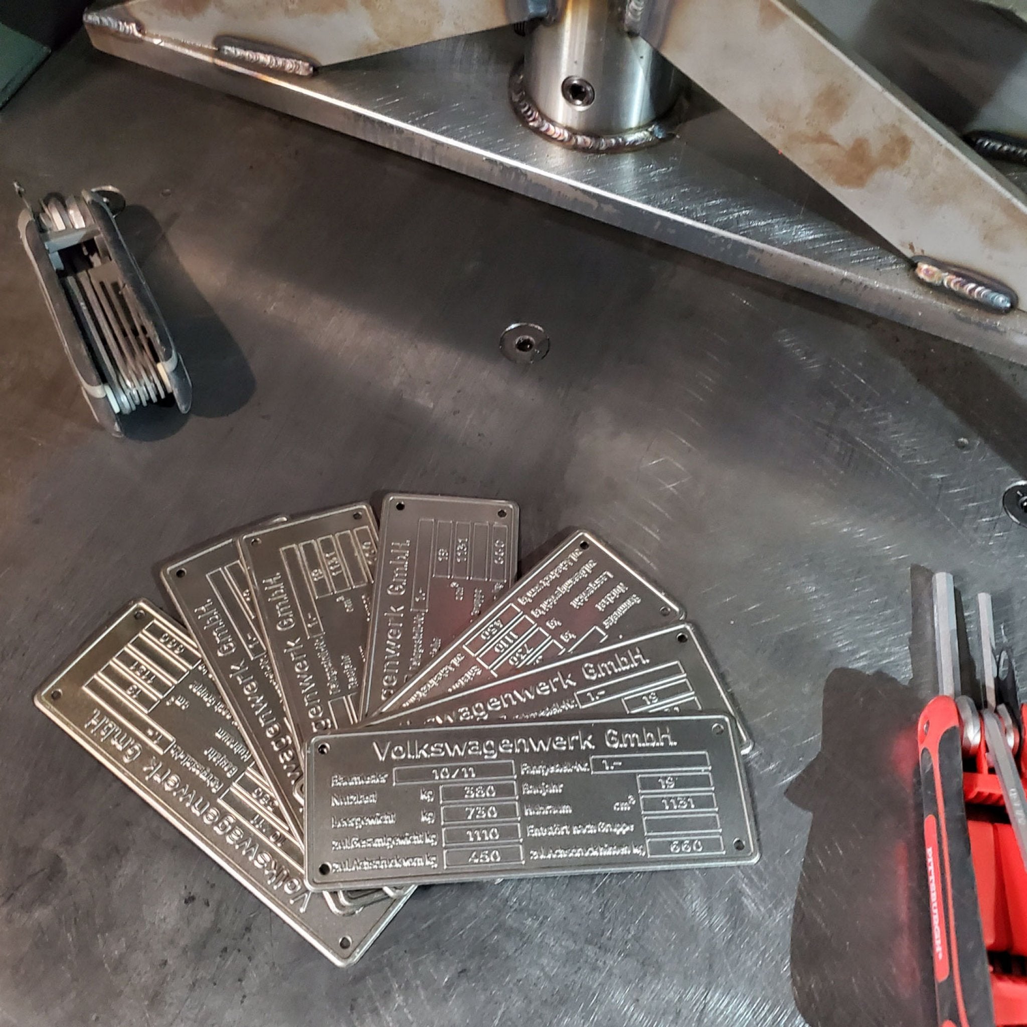 Custom Vin Name Plate Stamping - Service Only - No Vin Plate Included
