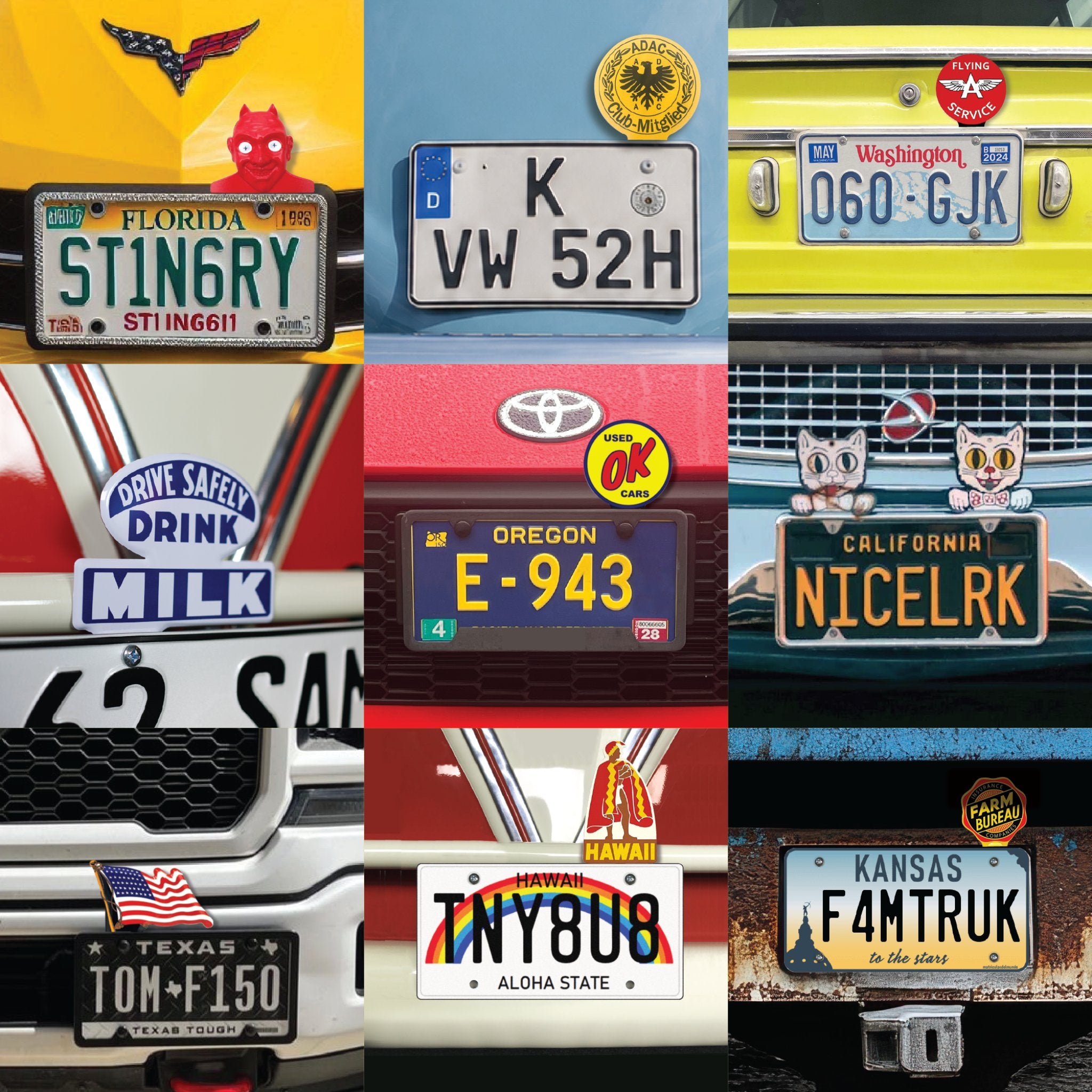 Yosemite National Park License Plate Topper American Parks Retro Car Truck Cycle