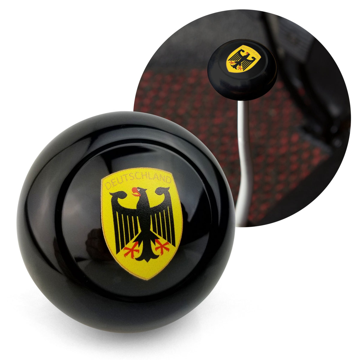 Deutschland Gear Shift Knob M12 M10 M7 VW Bus Beetle Ghia Thing Split Oval