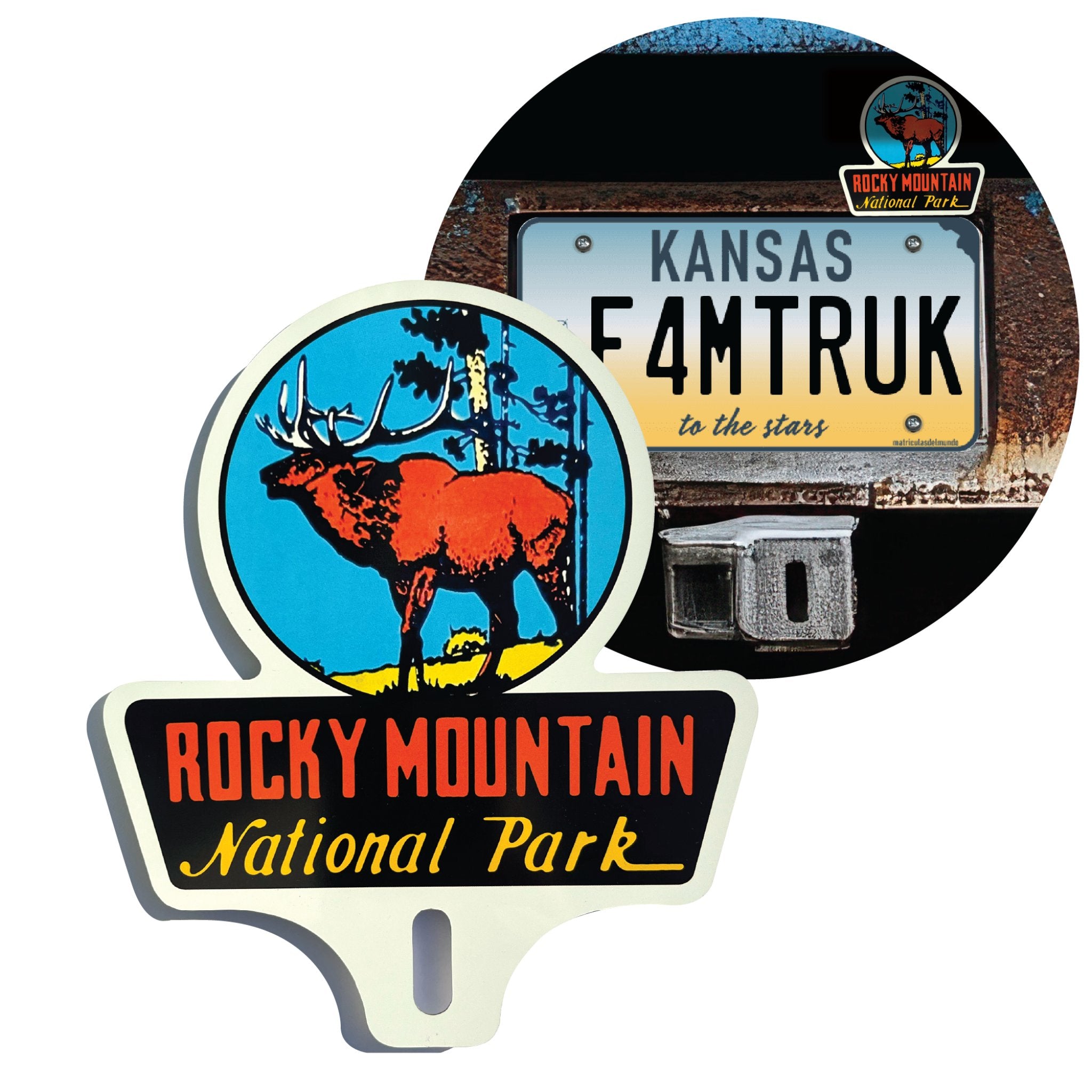 Rocky Mountain National Park License Plate Topper American Parks Car Truck