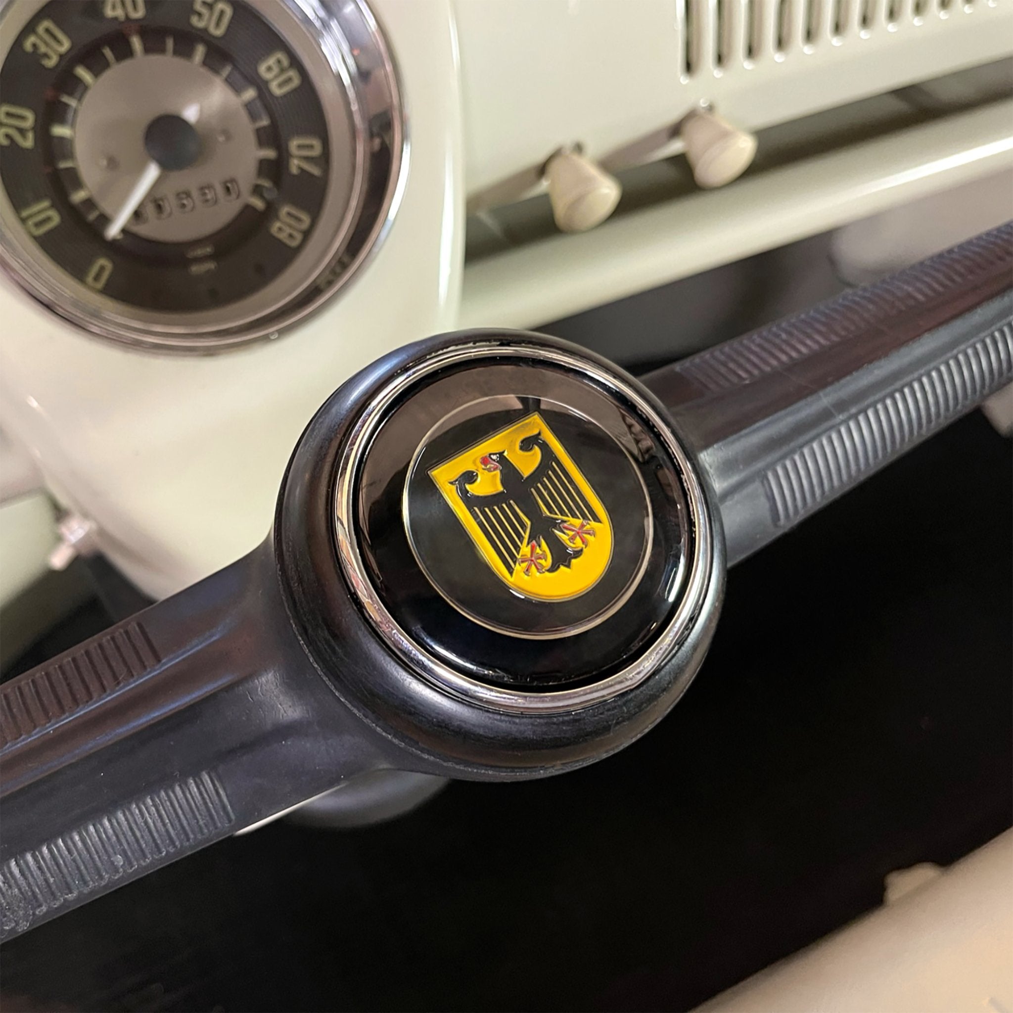 Steering Wheel Deutschland Horn Button for VW 56-60 Bug Beetle T1 55-67 Bus T2