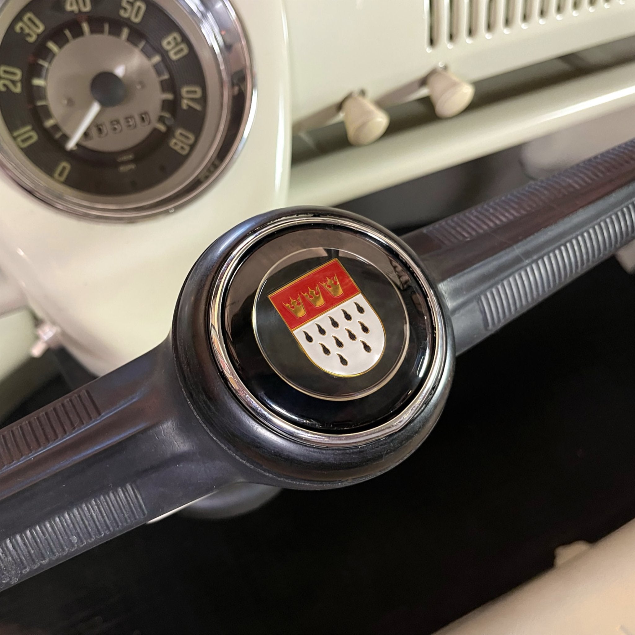 Steering Wheel Cologne Horn Button for VW 56-60 Bug Beetle T1 55-67 Bus T2