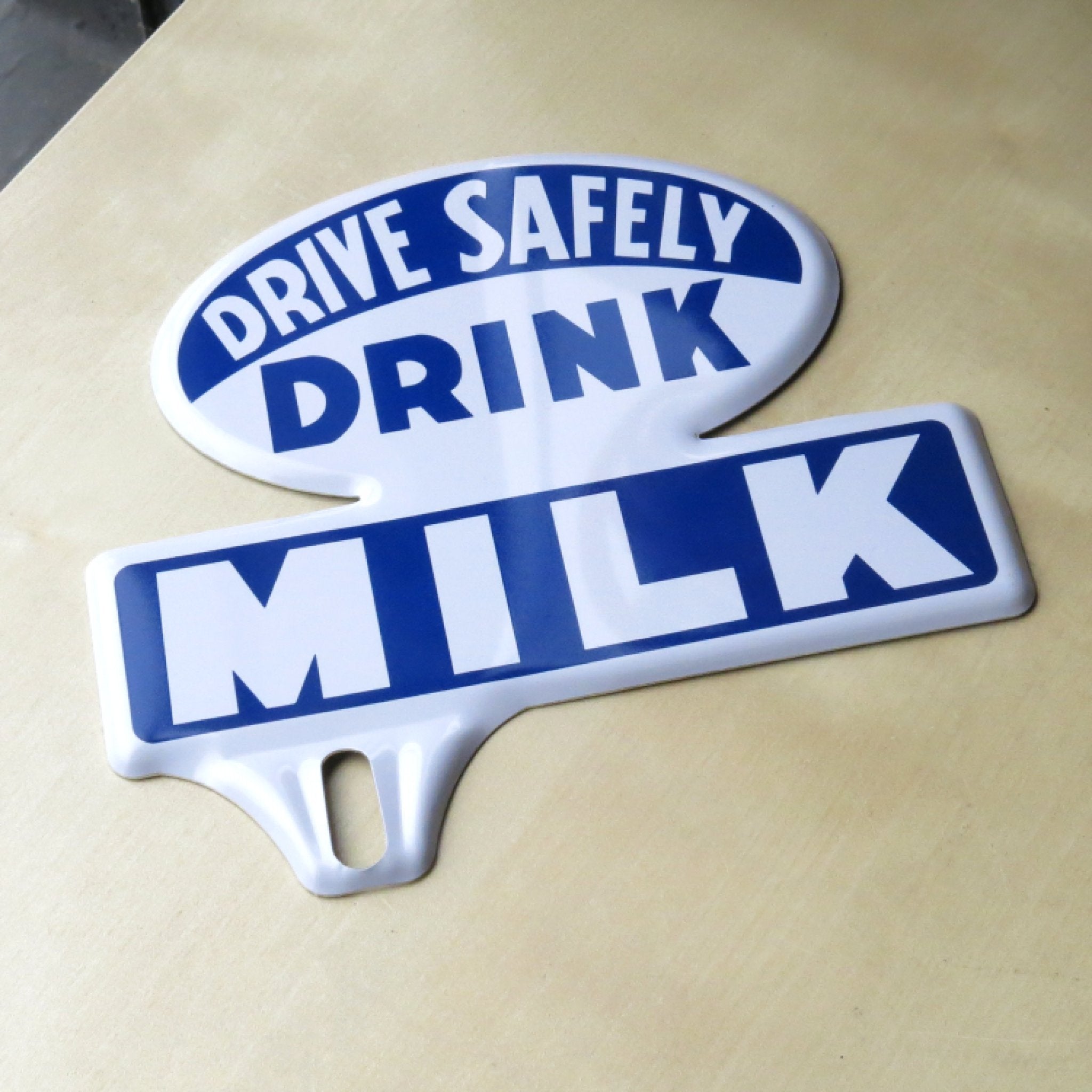 Drink Milk License Plate Topper