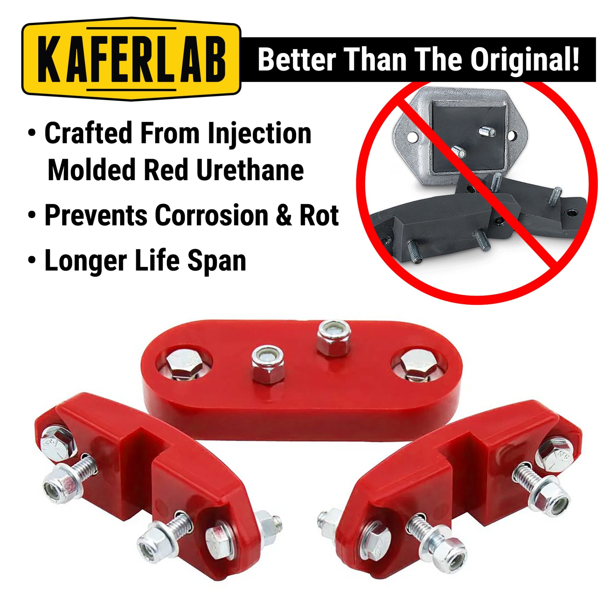 1961-1972 VW Urethane Transmission Mount Kit for Beetle Type3 Ghia - EMPI 9540