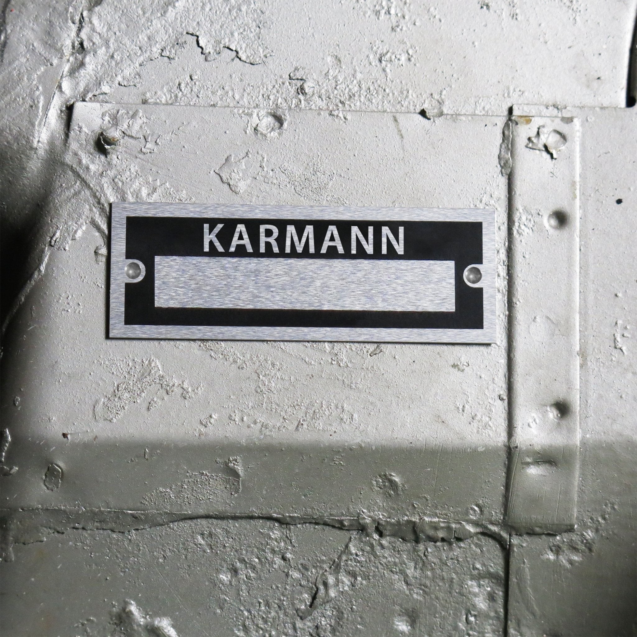 Karmann Ghia Blank Data Vin Plate - VW Ghia, Porsche, 356, 911, BMW 3.0