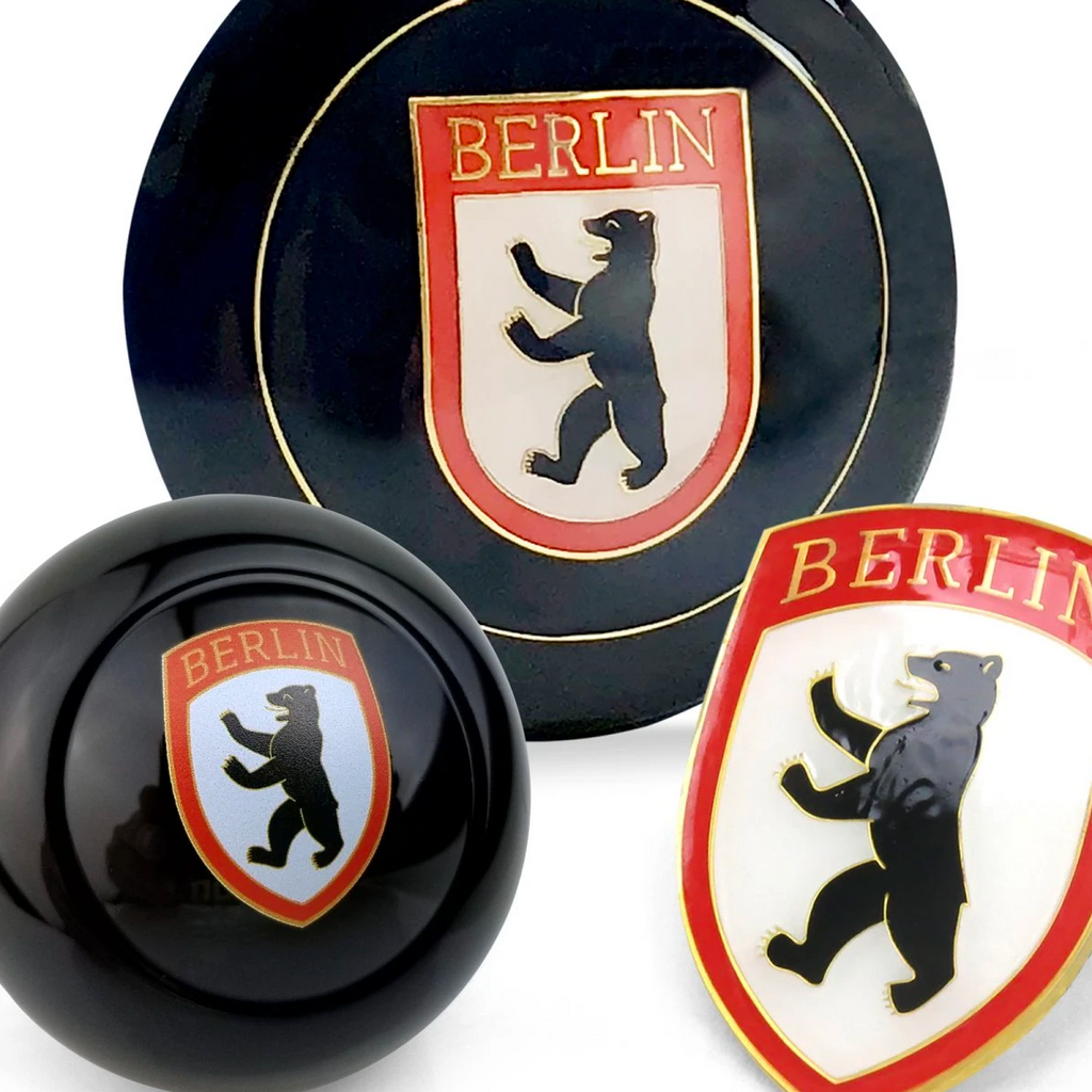 Berlin 3pcs Dress Up Kits - Horn Button, Hood Crest & Shift Knob