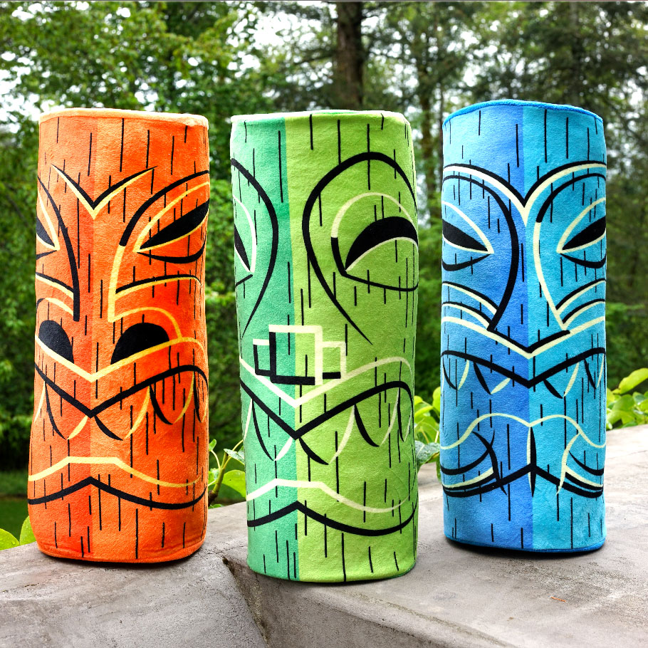 Hawaiian Tiki Pillows
