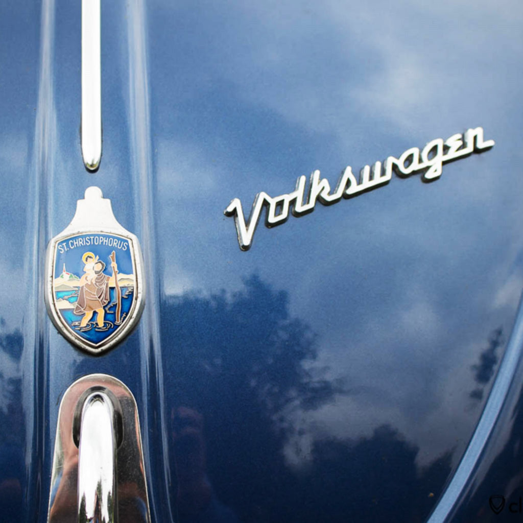 Volkswagen Chrome Metal Hood Script Emblem