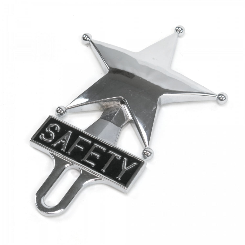 Safety Star Chromed License Plate Topper
