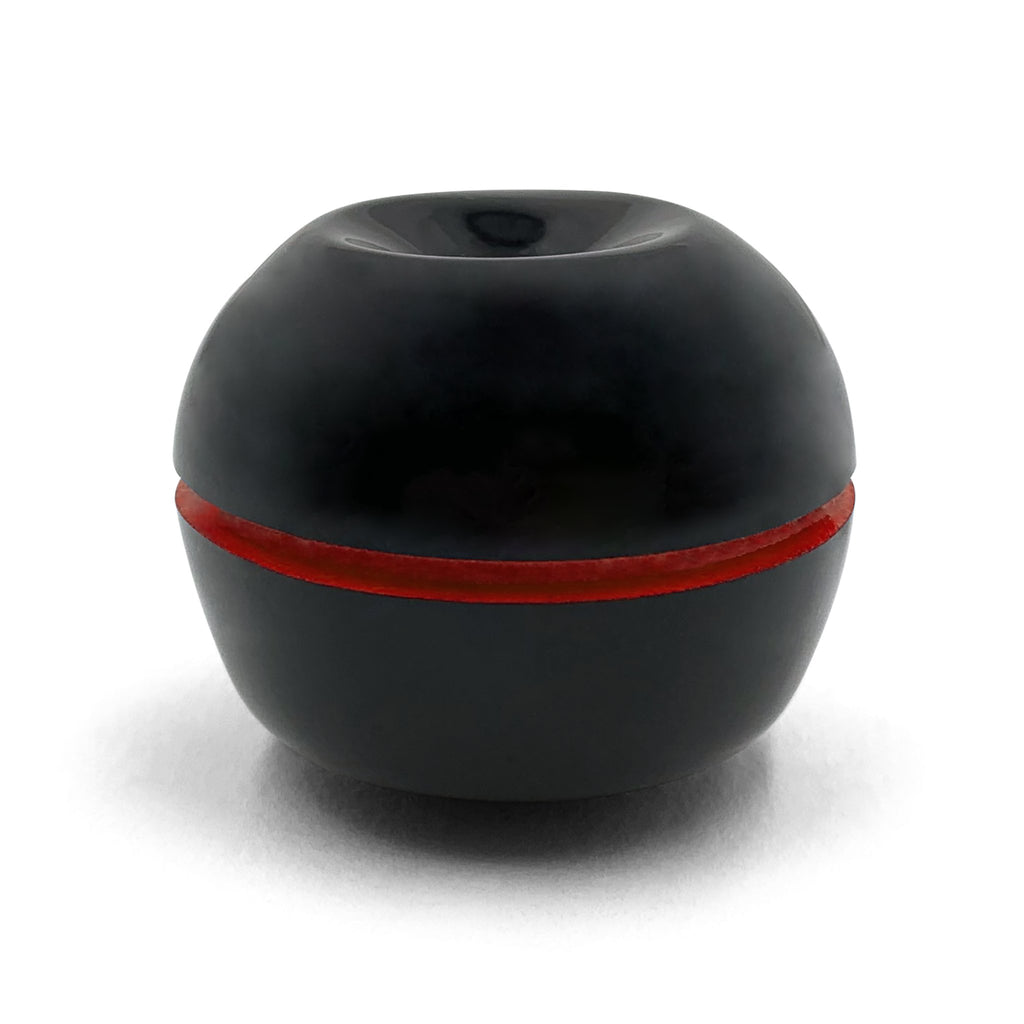 Black Hoffman Dimple Shift Knob w/ Red Stripe for 1947 - 1961 VW or Porsche