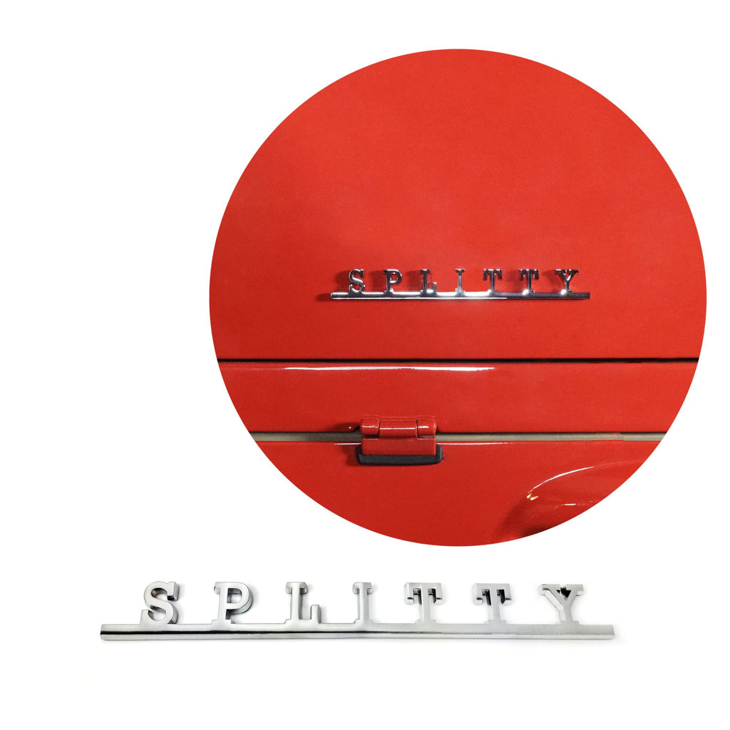 VW Splitty Script Emblem for Volkswagen beetle bus ghia thing kafer