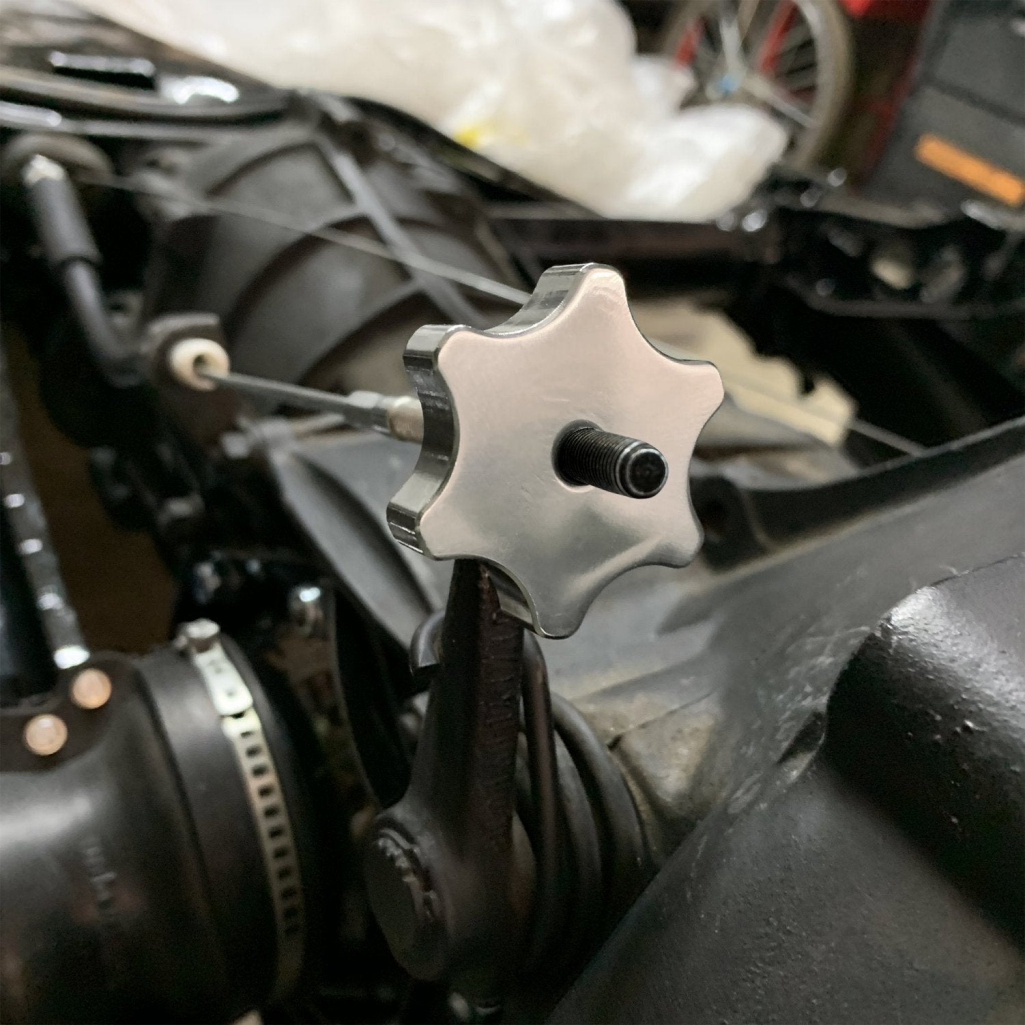 KaferLab 788701 VW Red Clutch Adjustment Nut For Aircooled Volkswagen Bug Ghia Bus Thing T3