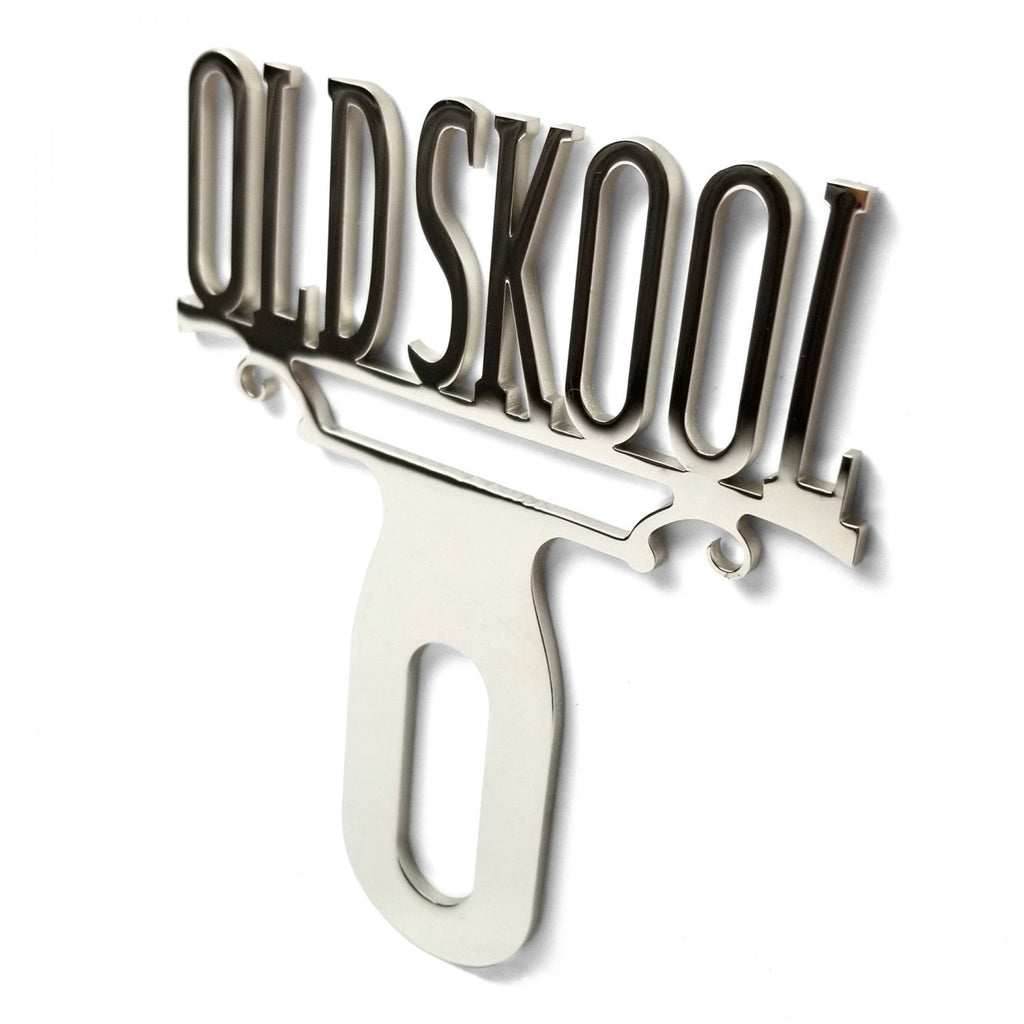 Classic Old Skool Chromed License Plate Topper