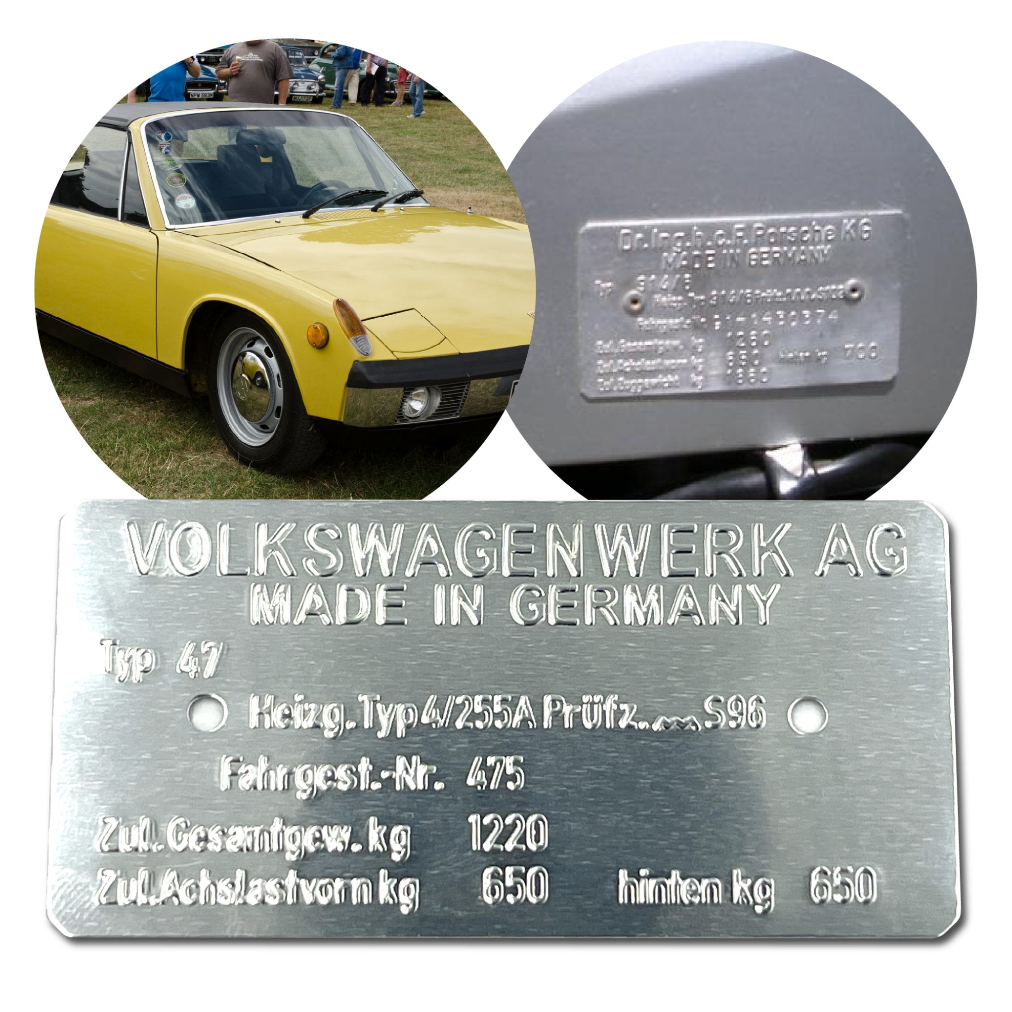 Volkswagen Type 47 Porsche 914 2.0 Made in Germany Vin Data