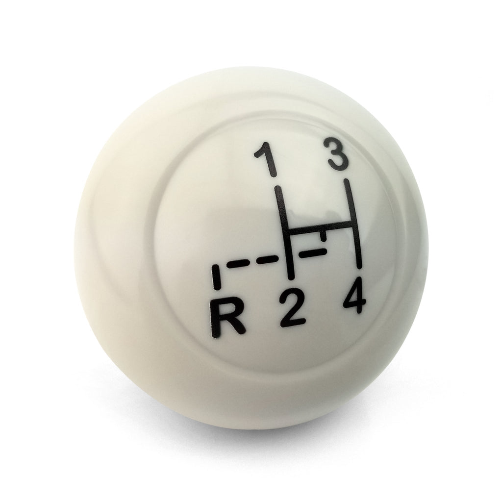 4-Speed Shift Pattern Ivory Gear Shift Knob for Volkswagen Porsche