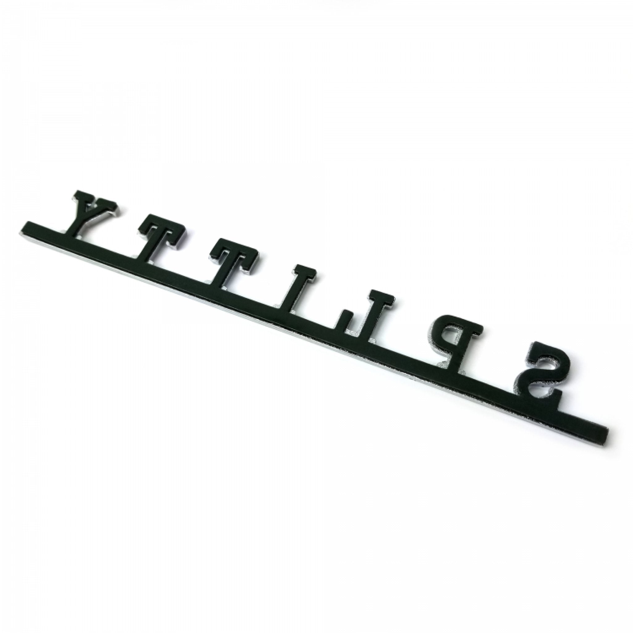 VW Splitty Script Emblem for Volkswagen beetle bus ghia thing kafer
