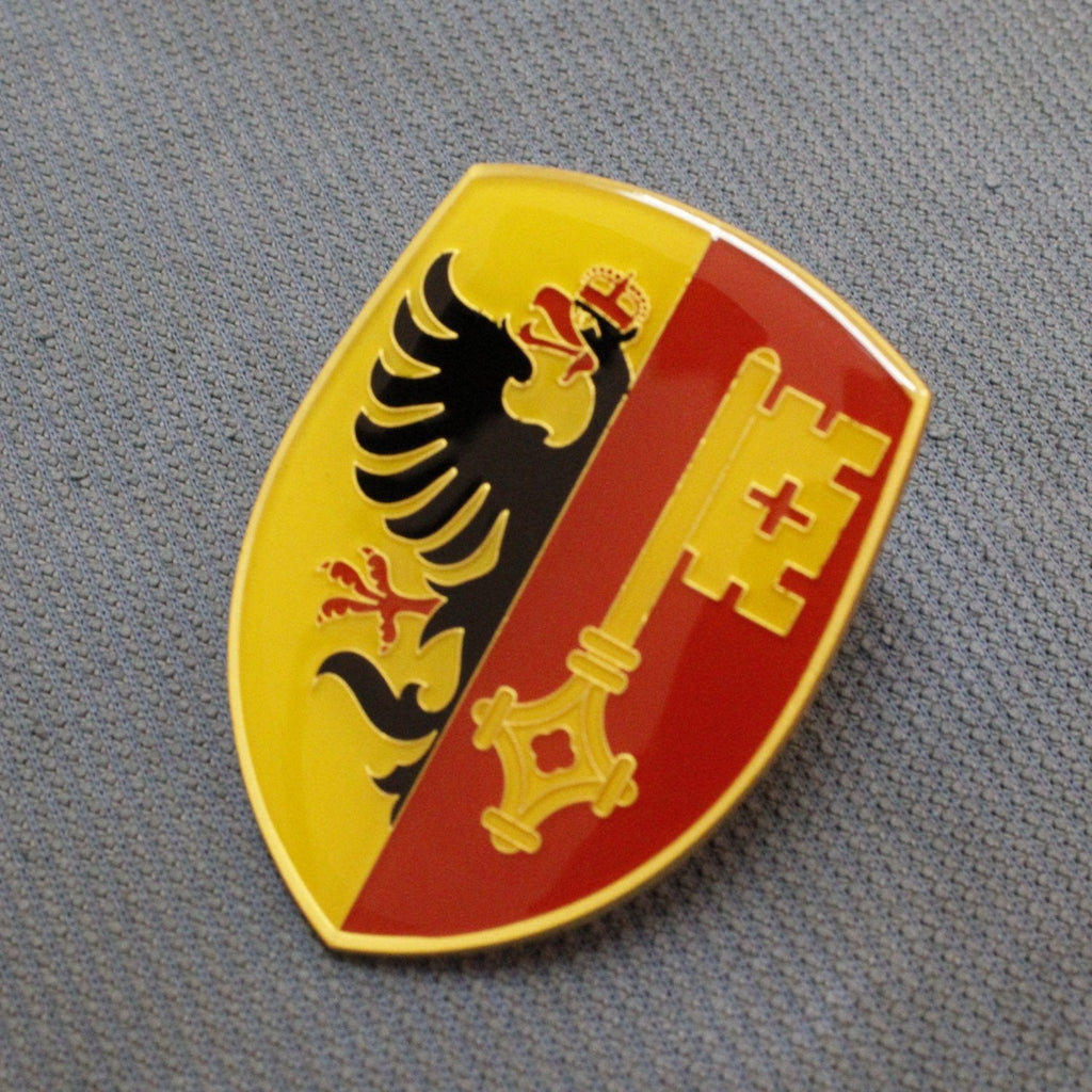 VW Coat of Arms of Geneva Hood Badge Crest