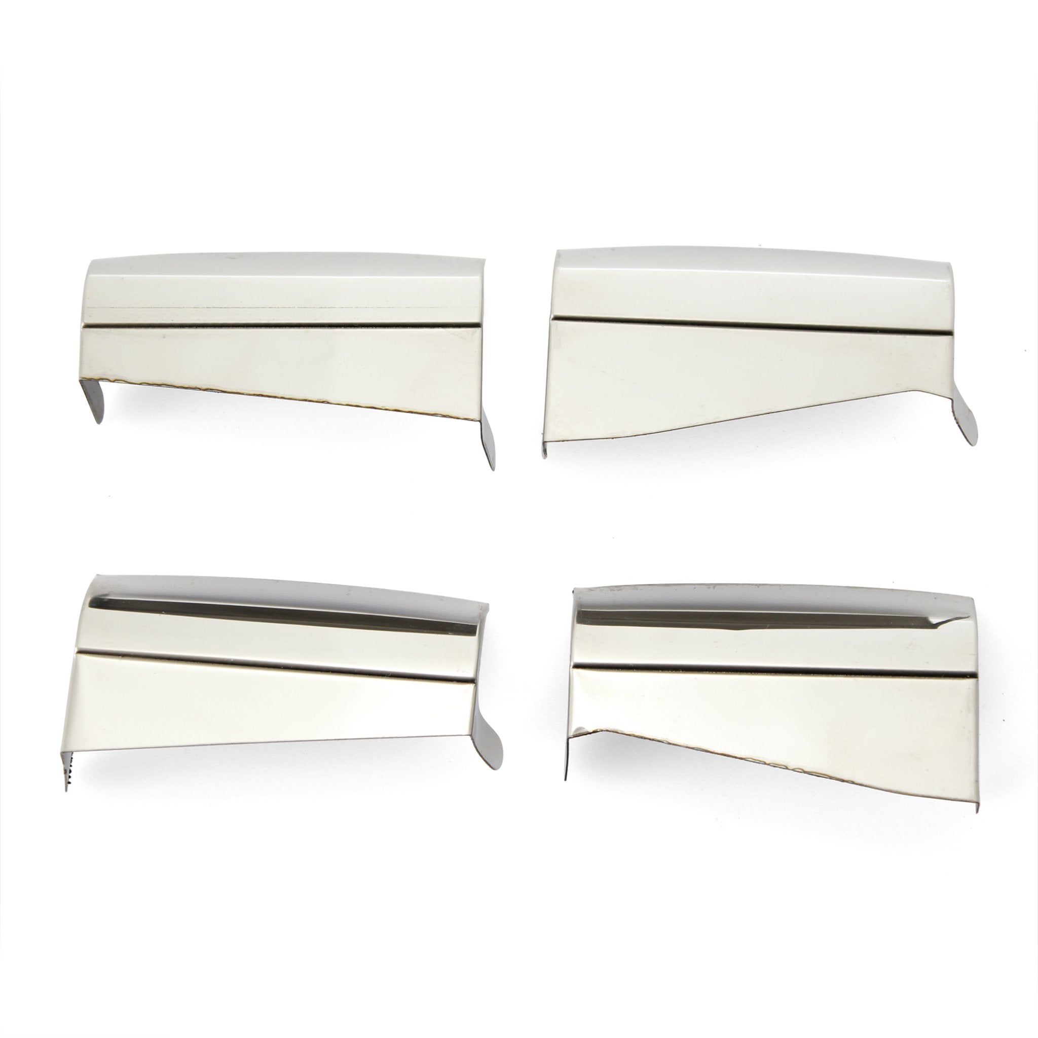Stainless Steel Door Hinge Cover Set for VW Beetle Bug Type 1 Split Oval Deluxe