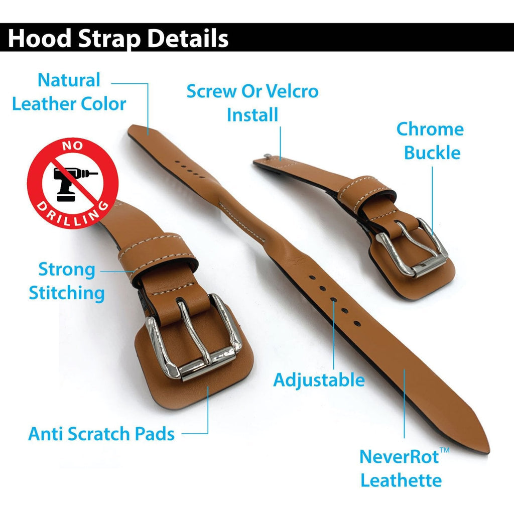 Rally Hood Strap for Volkswagen Beetle & Porsche 356 vw bug oval split zwitter volksrod