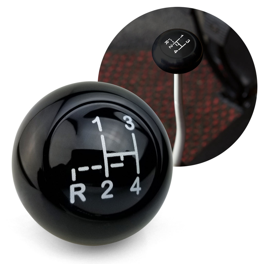 4-Speed Shift Pattern Black Gear Shift Knob for Volkswagen Porsche