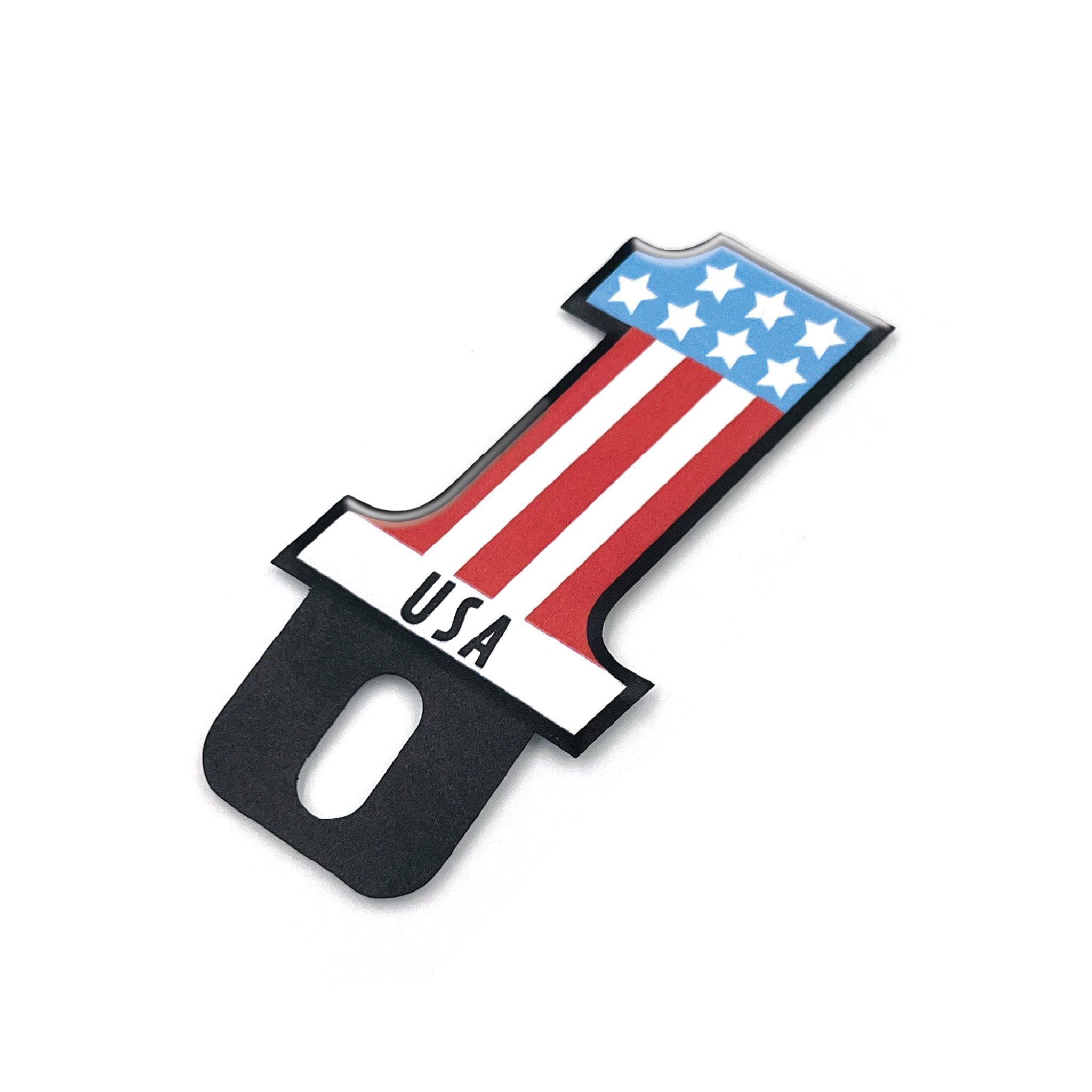 USA No.1 License Plate Topper Stamped Steel Vintage Car Truck