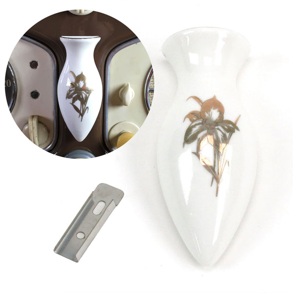 Rosenthal 花瓶 フラワーベース　VW frese VWビートル　空冷 Vintage Flower Bud Vase Holder with Rosenthal Clip – KaferLab