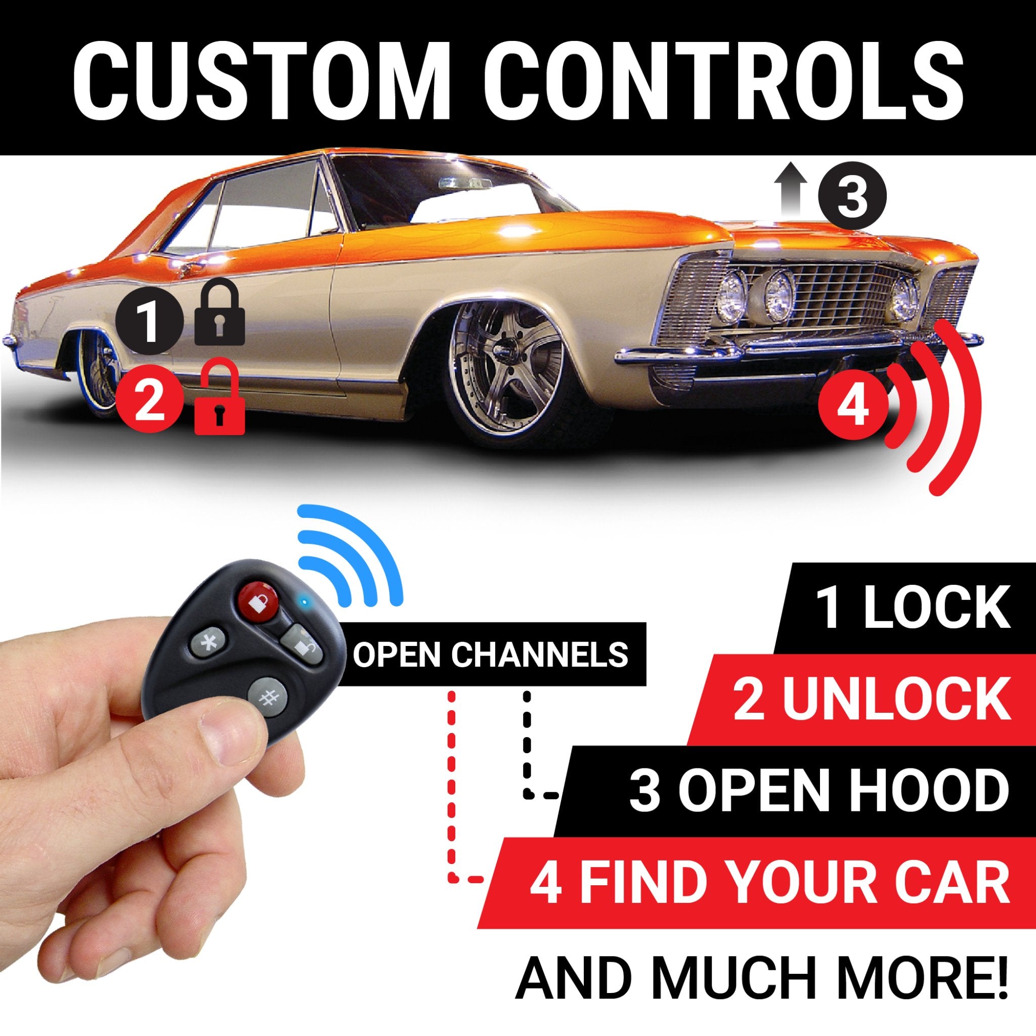 VW Volkswagen 2 Door Central Power Locking System with 8 Ch Remote Control 12V
