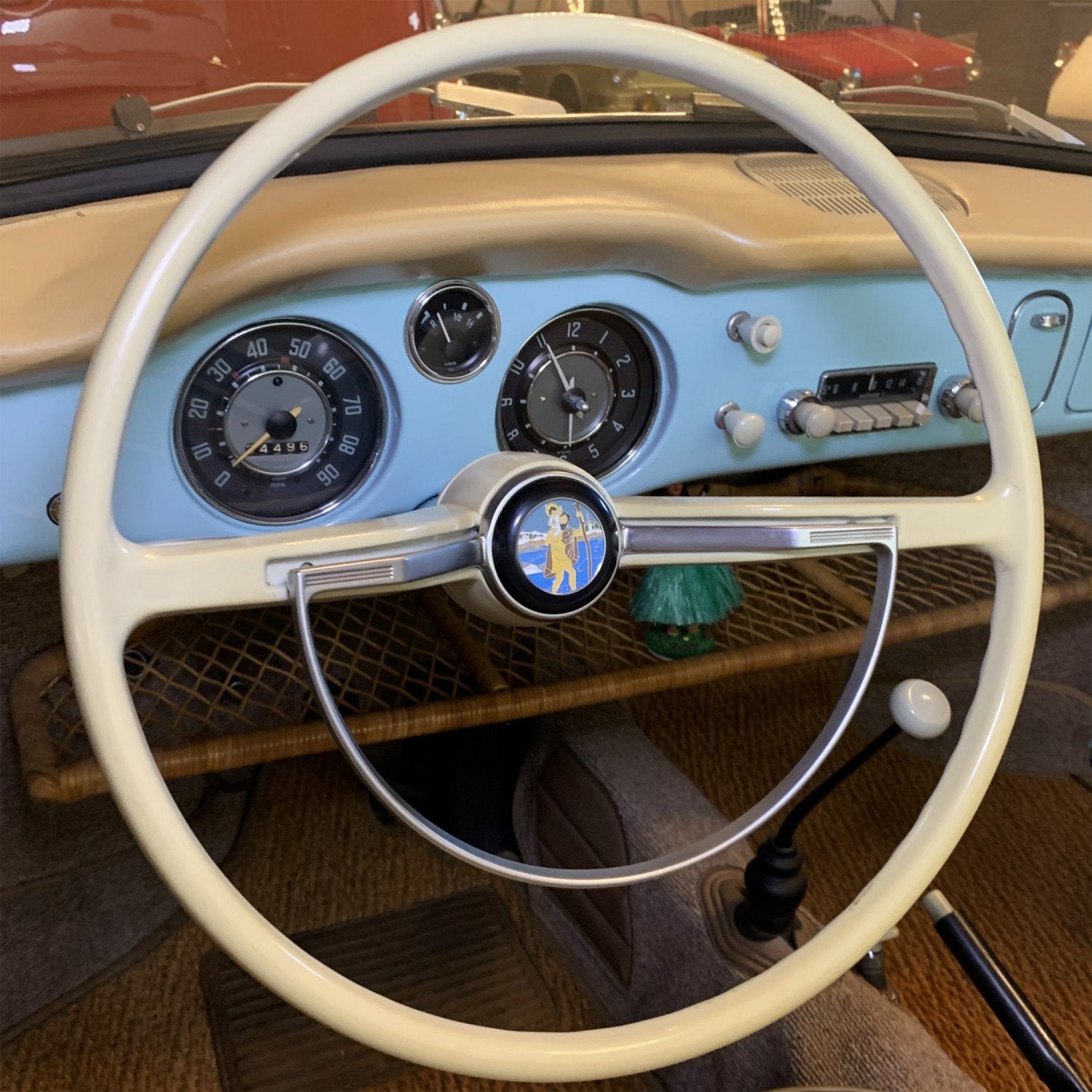 VW Steering Wheel St Christophorus Horn Button fits 1961-71 Beetle Ghia Type 3