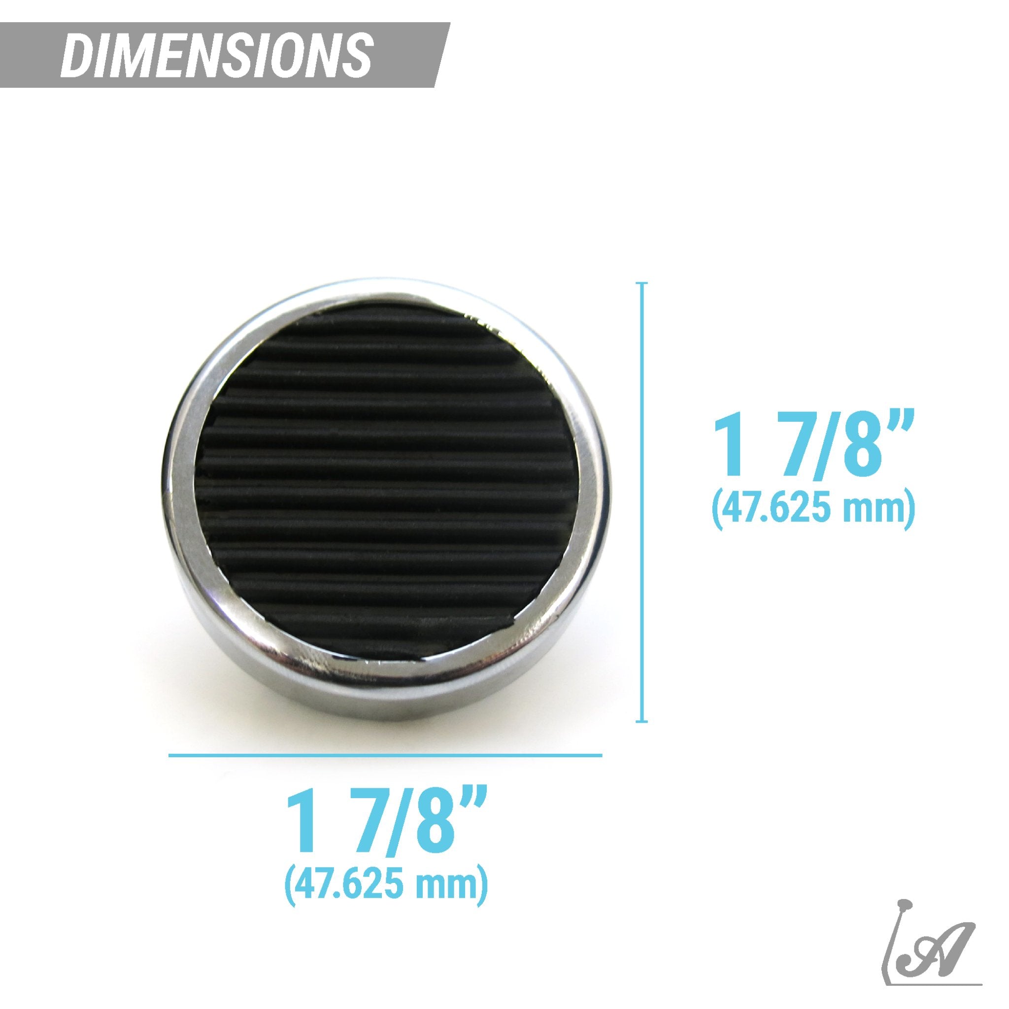 Floor Mount Round Headlight Switch Dimmer High Beam Pedal Cover with Non-Slip Rubber