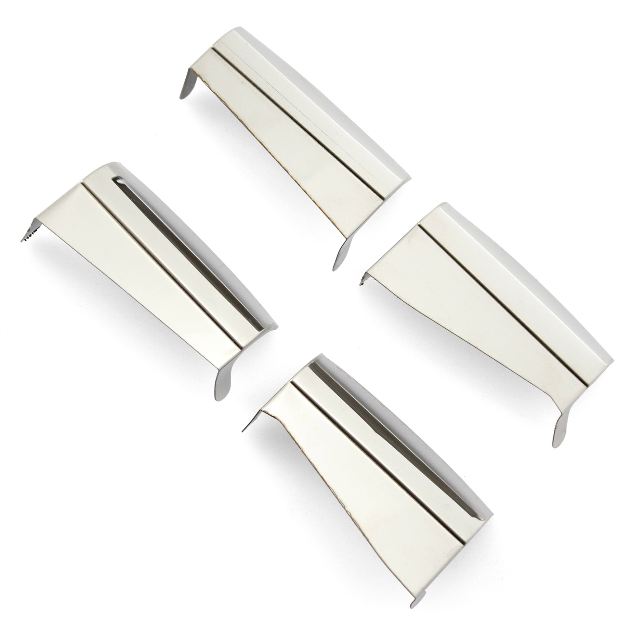 Stainless Steel Door Hinge Cover Set for VW Beetle Bug Type 1 Split Oval Deluxe