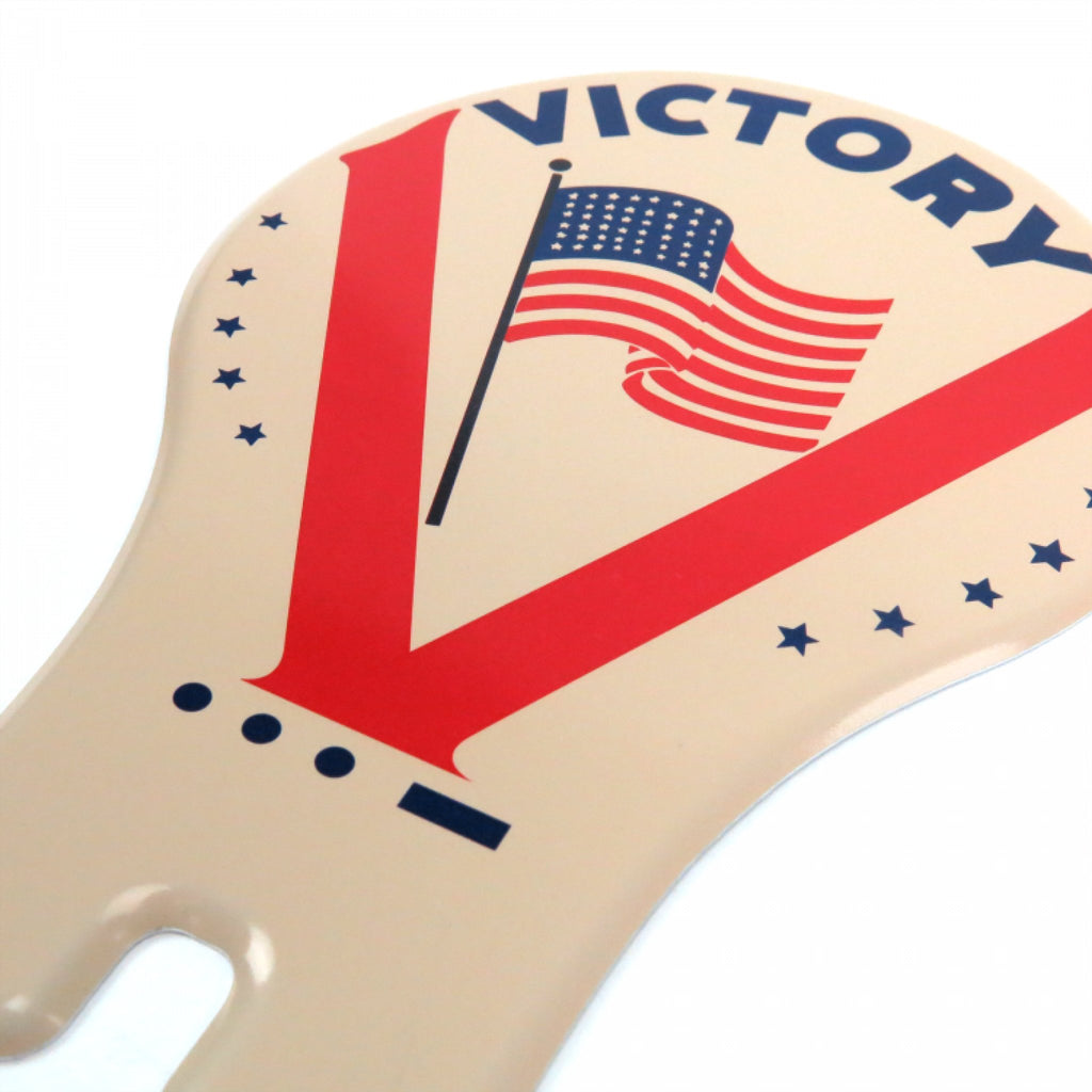 WW2 Victory USA Flag License Plate Topper - WWII