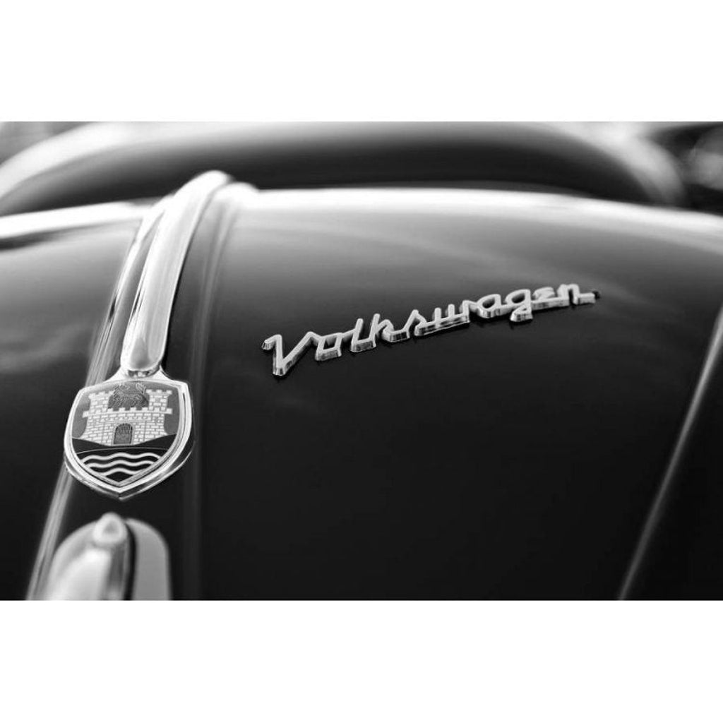 Volkswagen Chrome Metal Hood Script Emblem