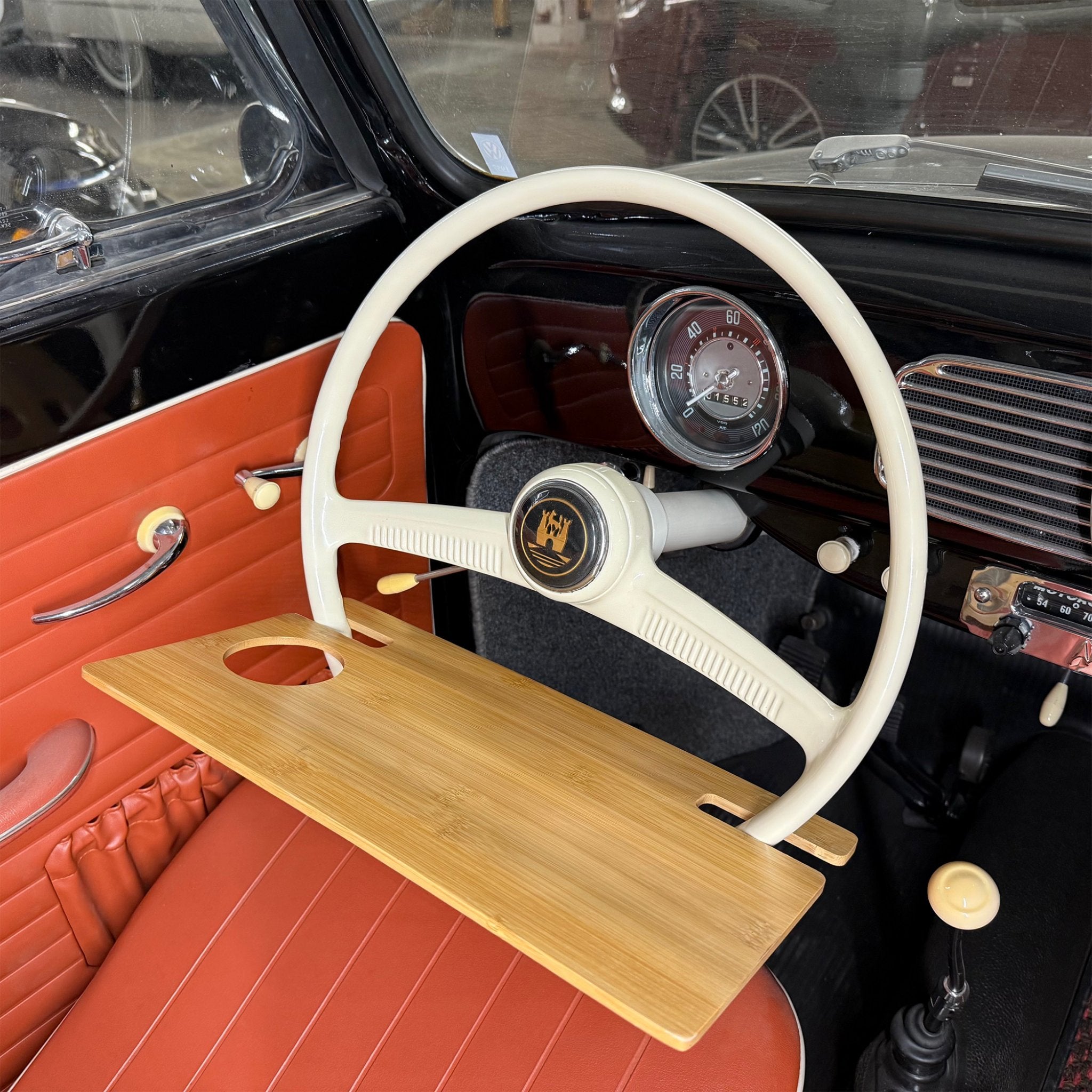 Steering Wheel Tray Table for VW Beetle Ghia Thing Type 3 Porsche 356 911 Petri