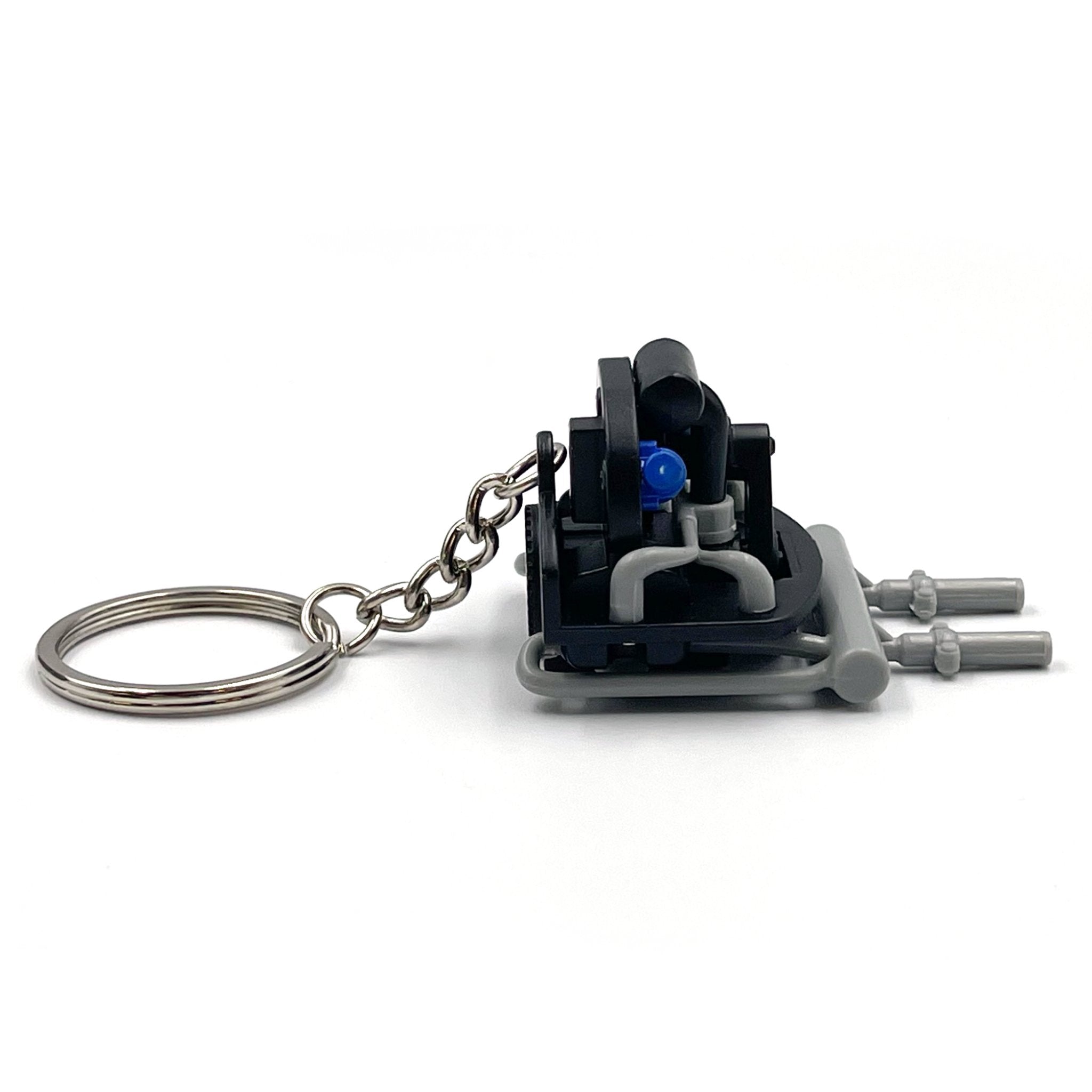 VW 3D 36-HP Engine Key Chain with DIY Dual Carburetor Parts