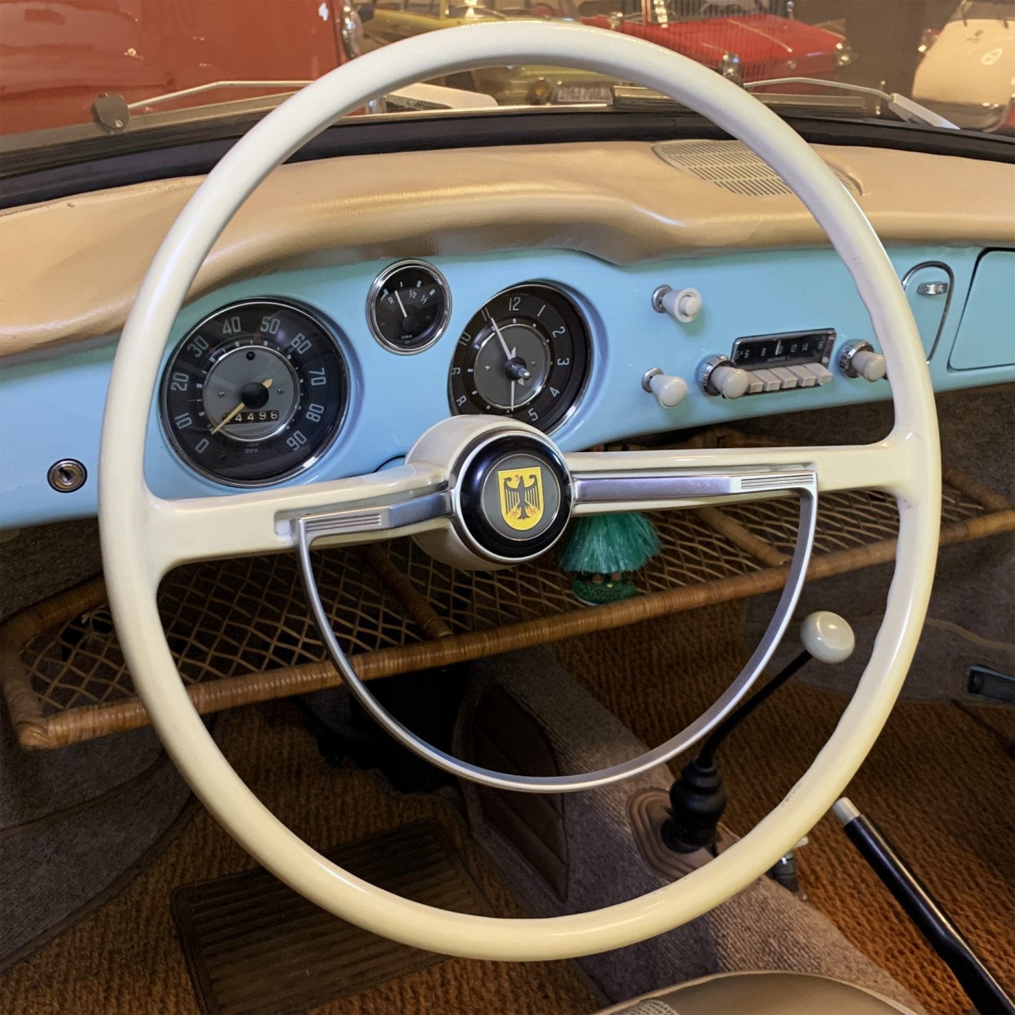 VW Steering Wheel Deutschland Horn Button fits 1961-71 Beetle Ghia Type 3