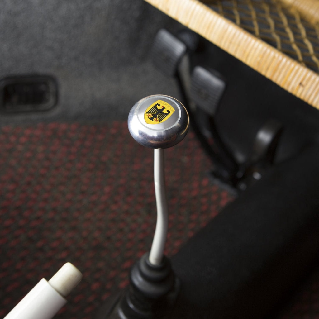 Deutschland 2Pc Kit - Horn Button & Aluminum 7mm Shift Knob Bus Beetle Ghia
