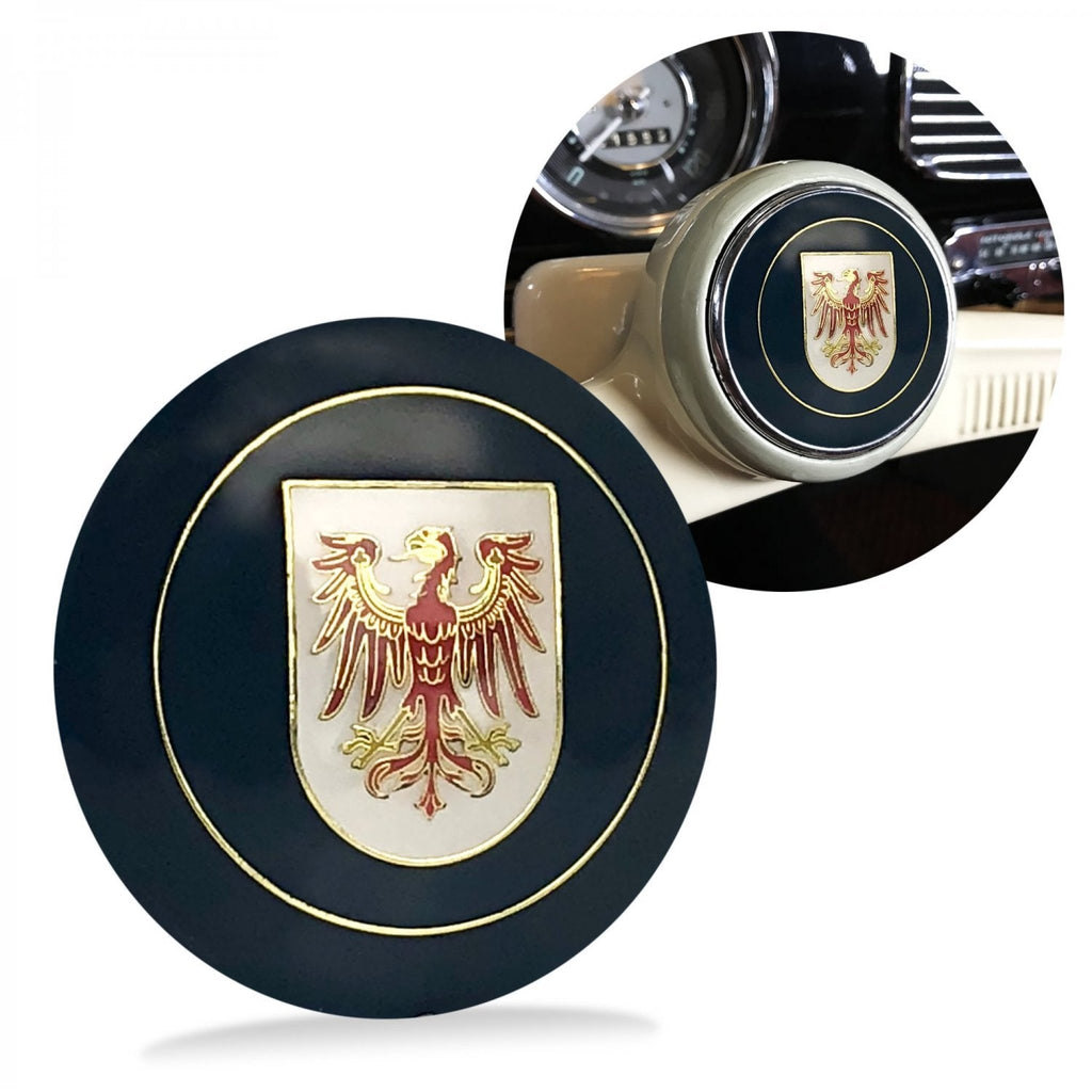Brandenburg 3Pcs Kit - Horn Button, Hood Crest, & Ivory 12mm Shift Knob T1 T2