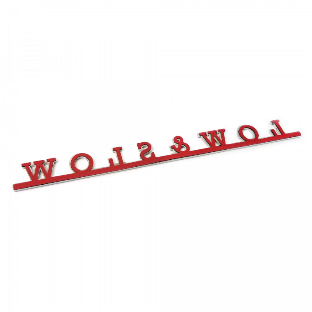 VW Low & Slow Script Emblem for Volkswagen beetle bus ghia thing kafer